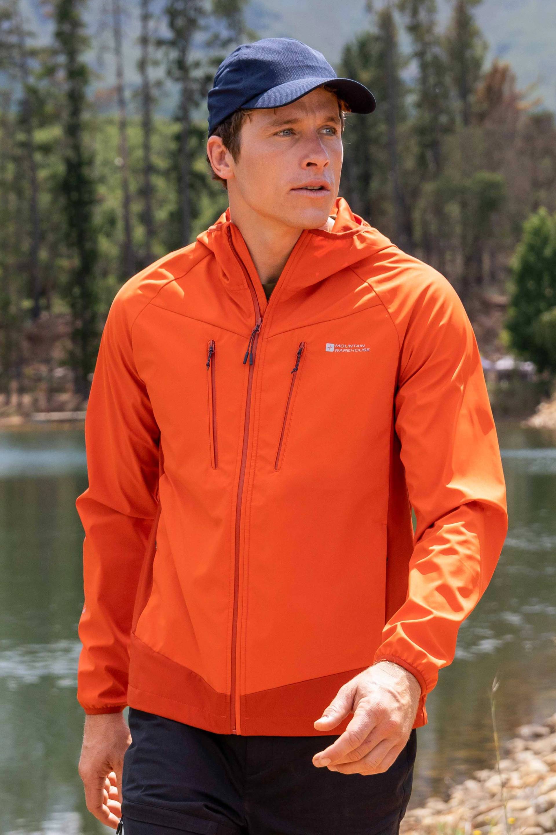 Ambit leichte Softshell-Jacke Herren - Orange von Mountain Warehouse