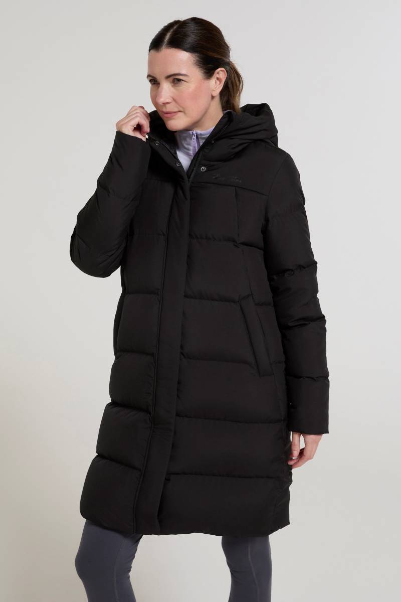 Andes Extreme langgeschnittene Daunenjacke für Damen - Schwarz von Mountain Warehouse