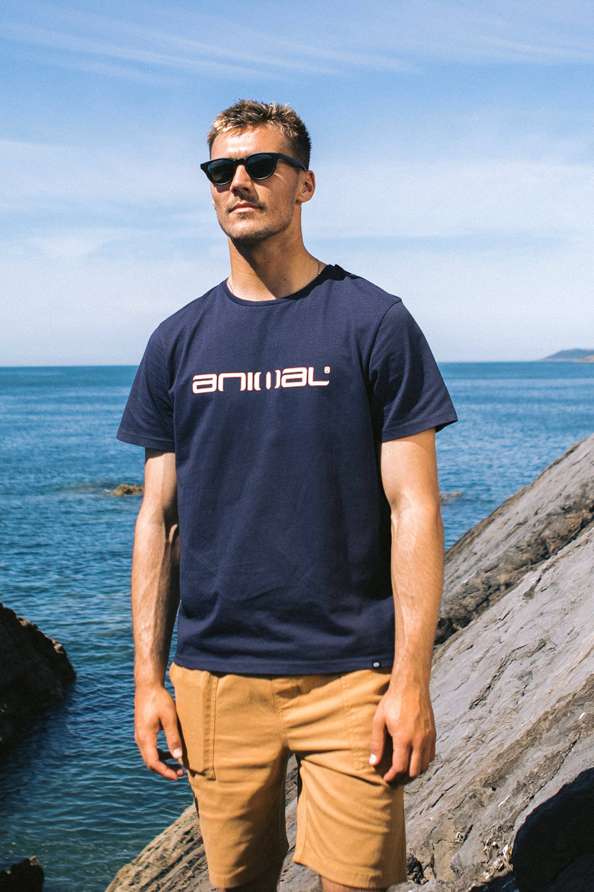 Classico Bio-T-Shirt für Herren - Marineblau von Animal