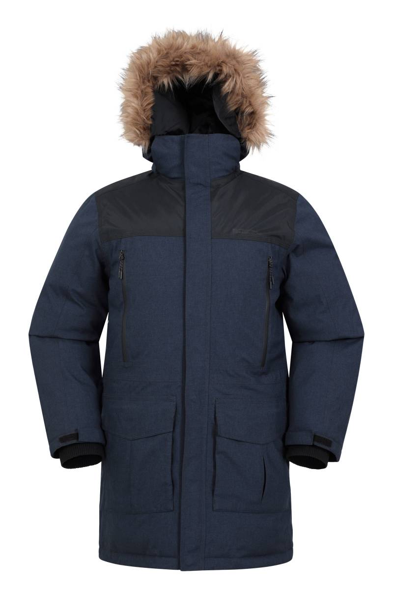 Antarctic Extreme Wasserdichte Herren-Daunenjacke - Dark Blau von Mountain Warehouse