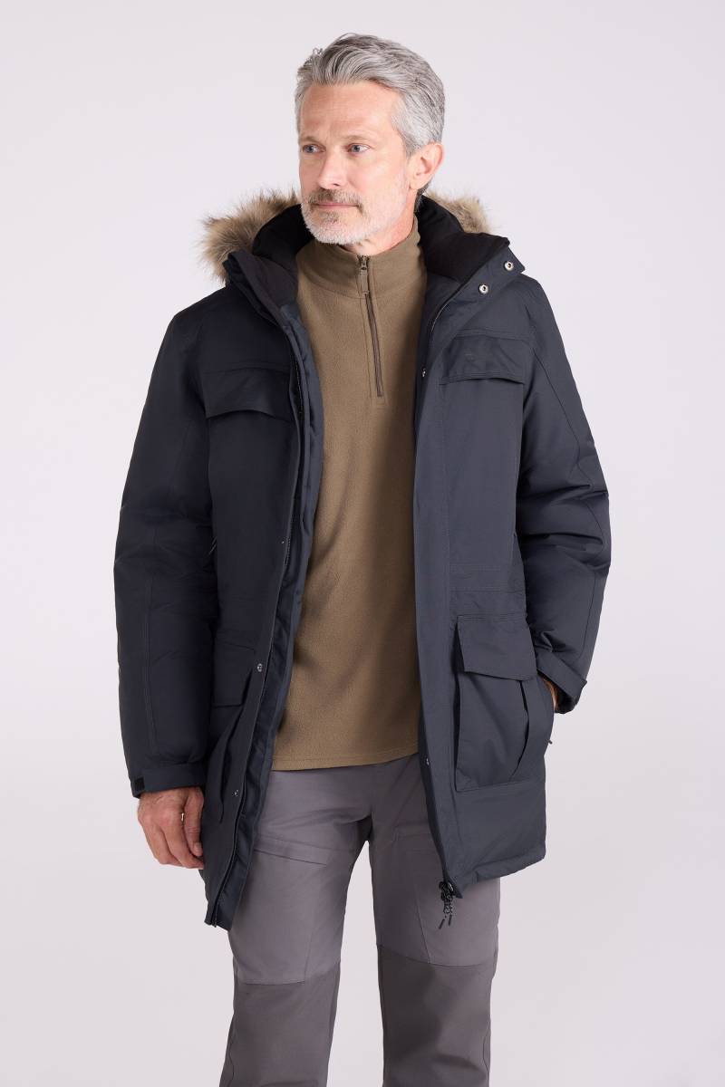 Antarctic Extreme Wasserdichte Herren-Daunenjacke - Grau von Mountain Warehouse