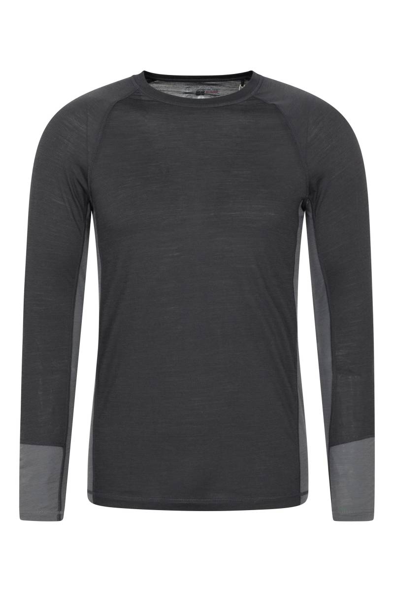 Arcs Herren-Merino-Baselayer-Langarmshirt - Grau von Mountain Warehouse