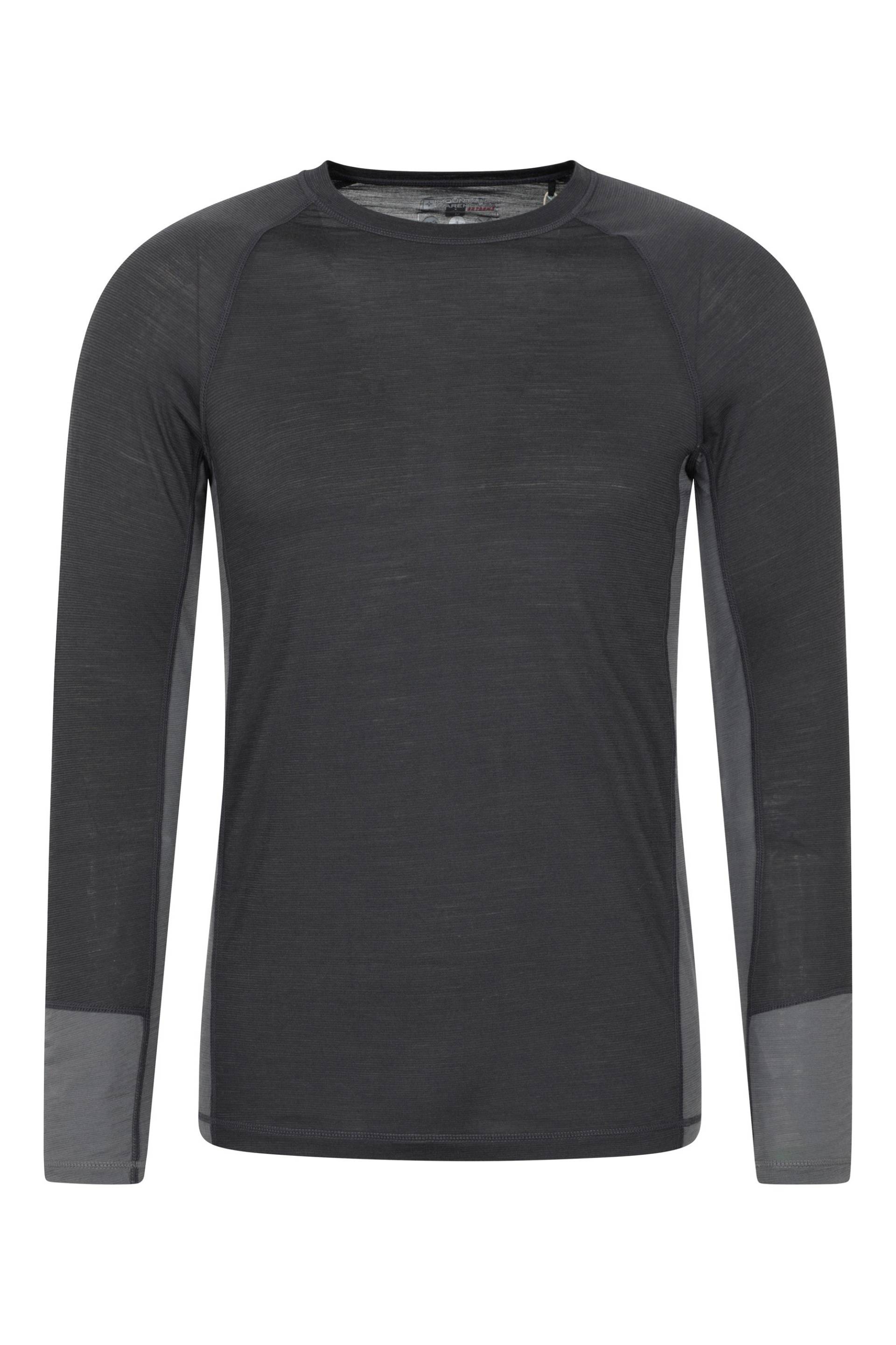 Arcs Herren-Merino-Baselayer-Langarmshirt - Grau von Mountain Warehouse