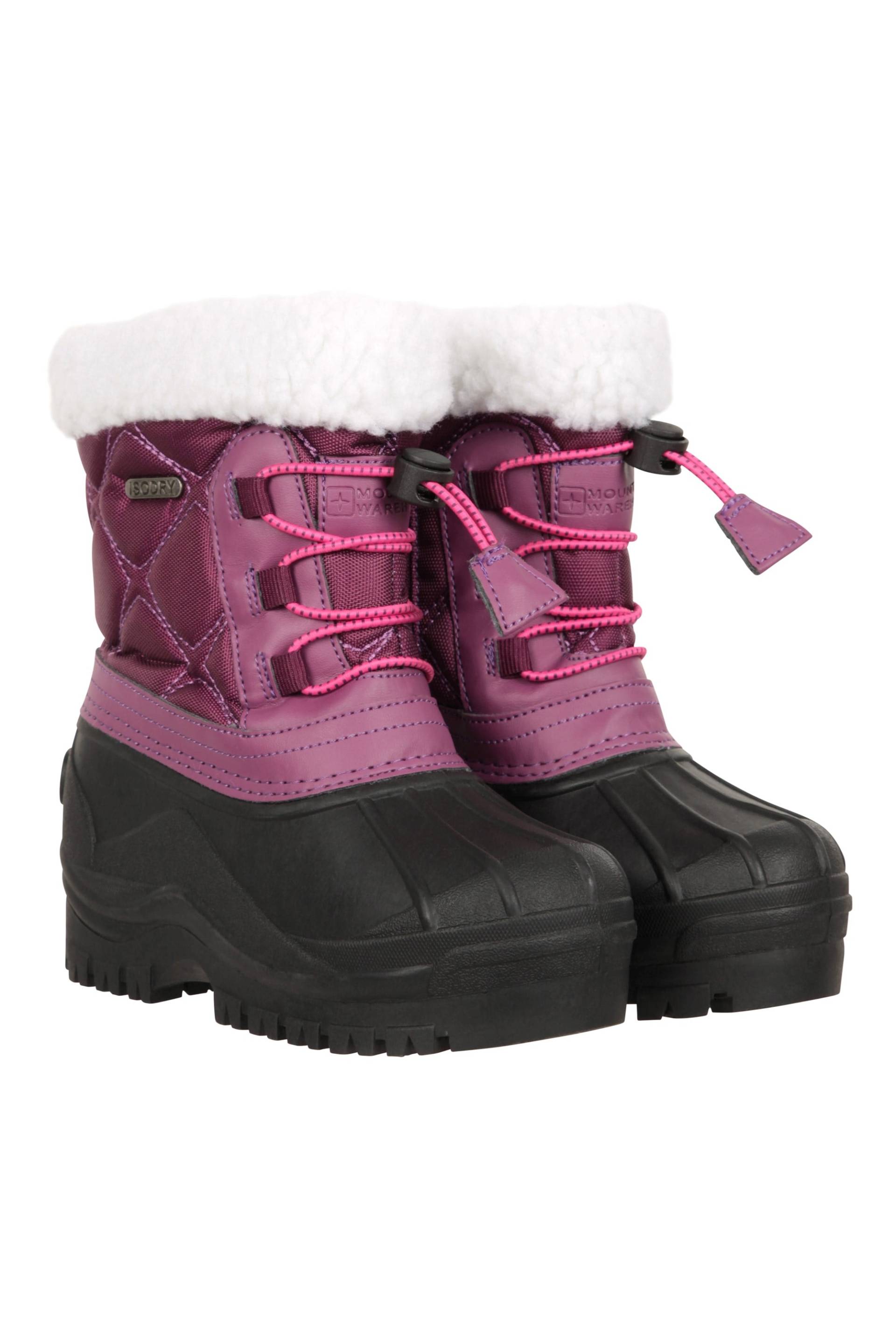 Arctic Anpassungsfähige Wasserdichte Kinder Schneestiefel - Dunkel Lila von Mountain Warehouse
