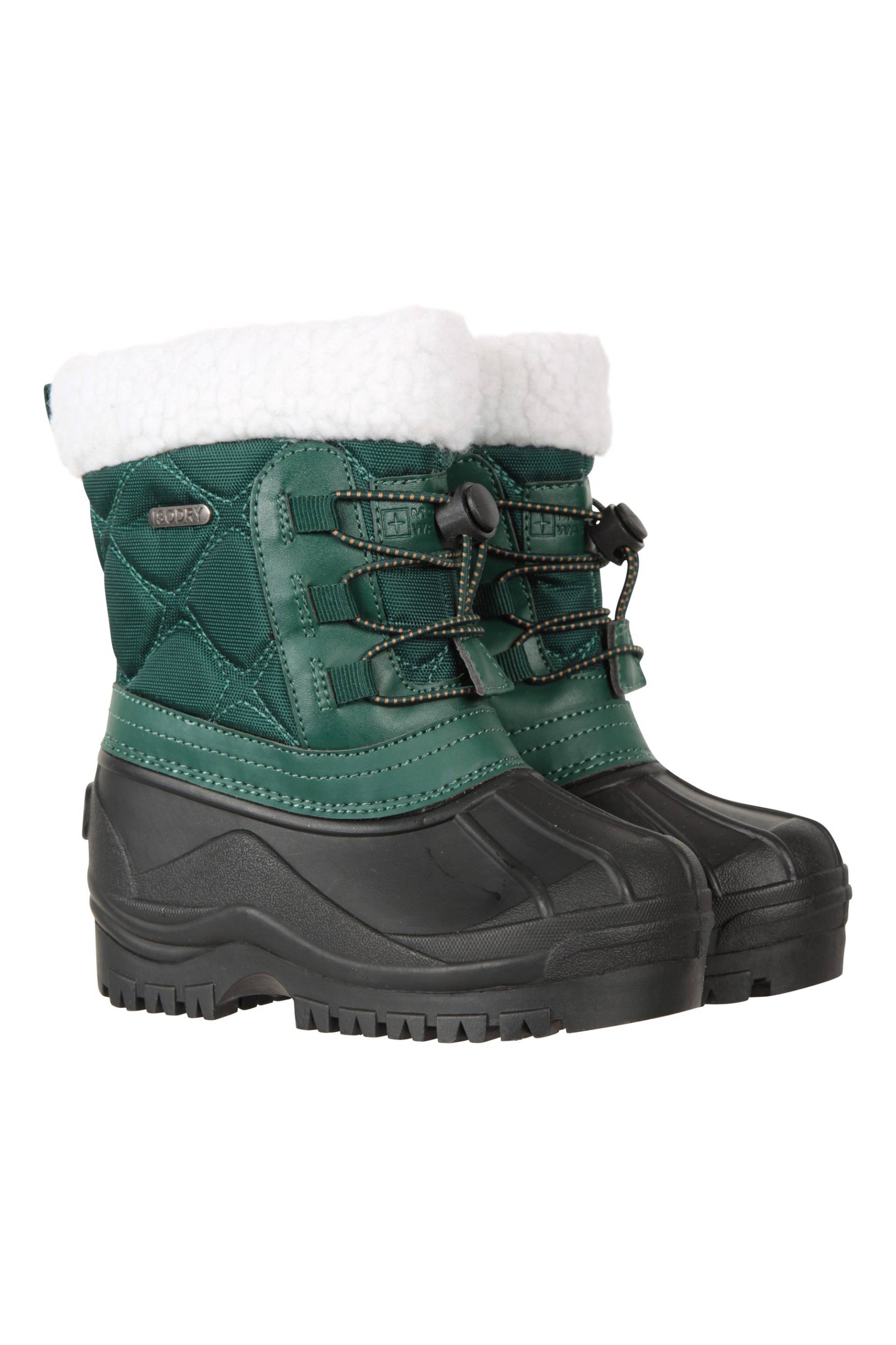 Arctic Anpassungsfähige Wasserdichte Kinder Schneestiefel - Grün von Mountain Warehouse