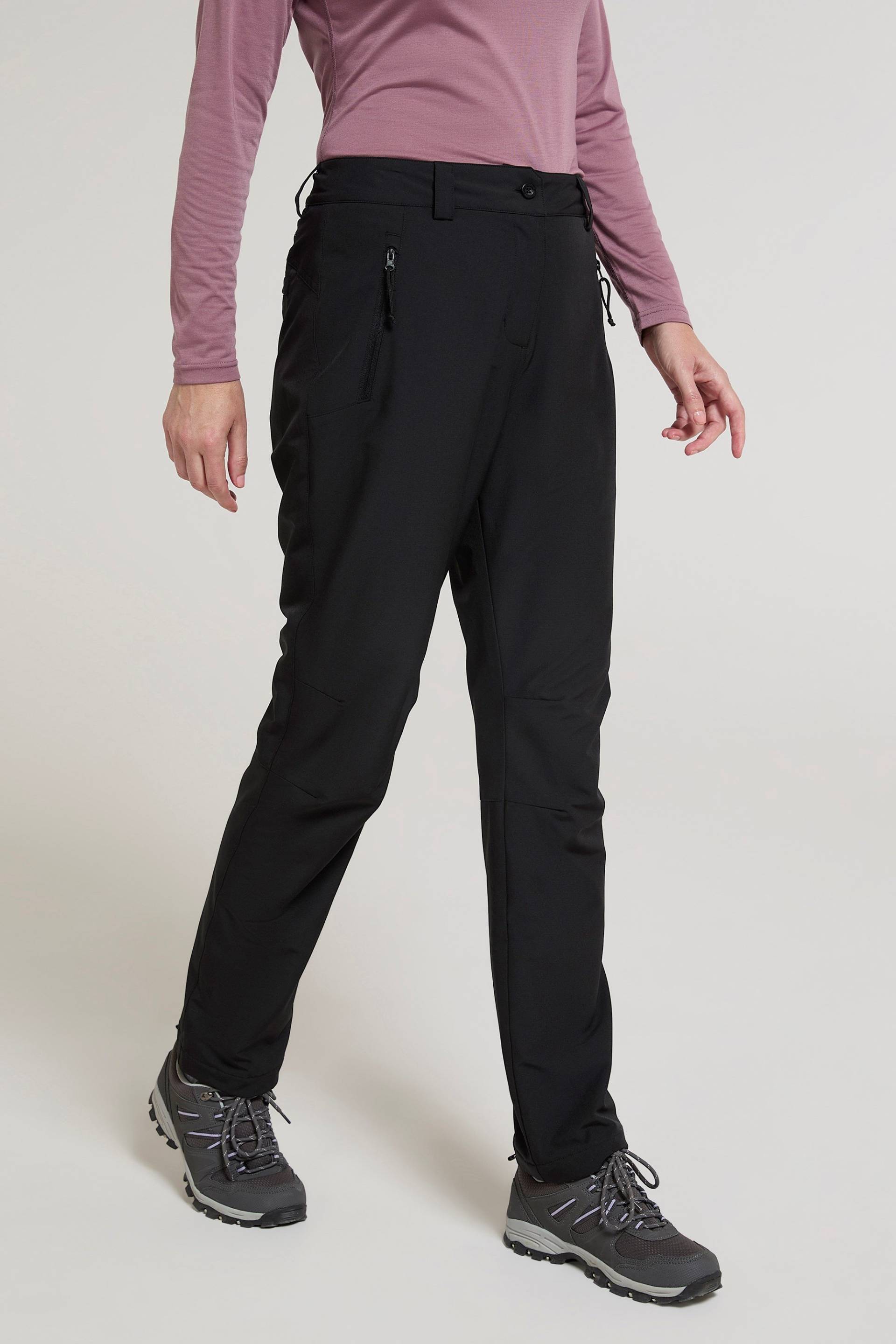 Arctic II Fleecegefütterte Damenhose mit Stretch - Schwarz von Mountain Warehouse