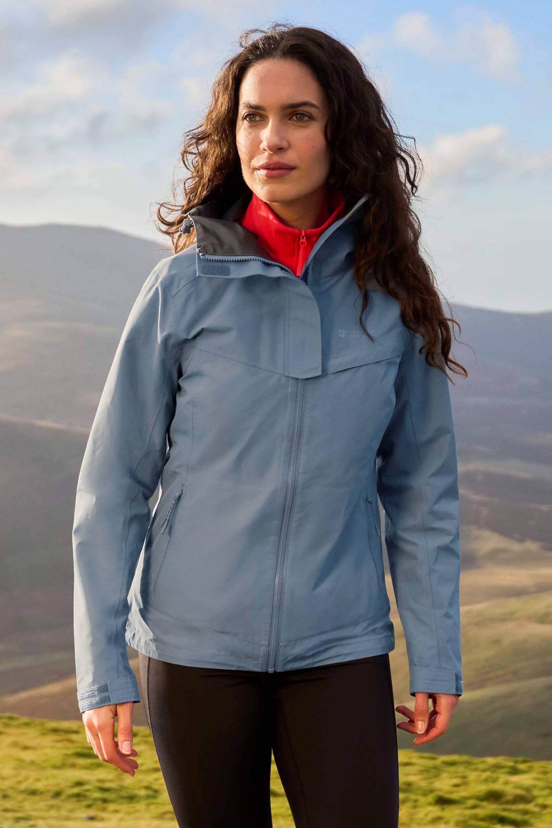 Arlberg 2.5 Lagige Wasserdichte Damenjacke - Blau von Mountain Warehouse