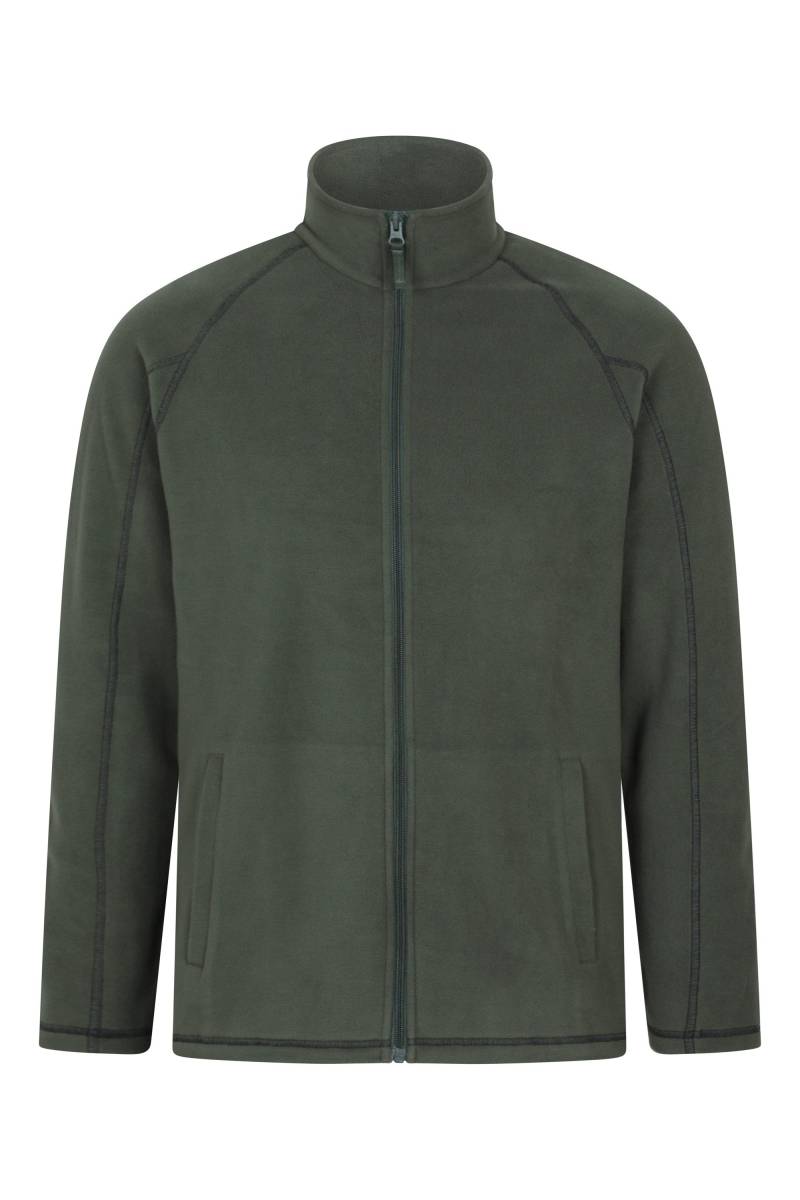 Ashbourne Herren-Fleecejacke mit durchgehendem Reißverschluss - Khaki von Mountain Warehouse