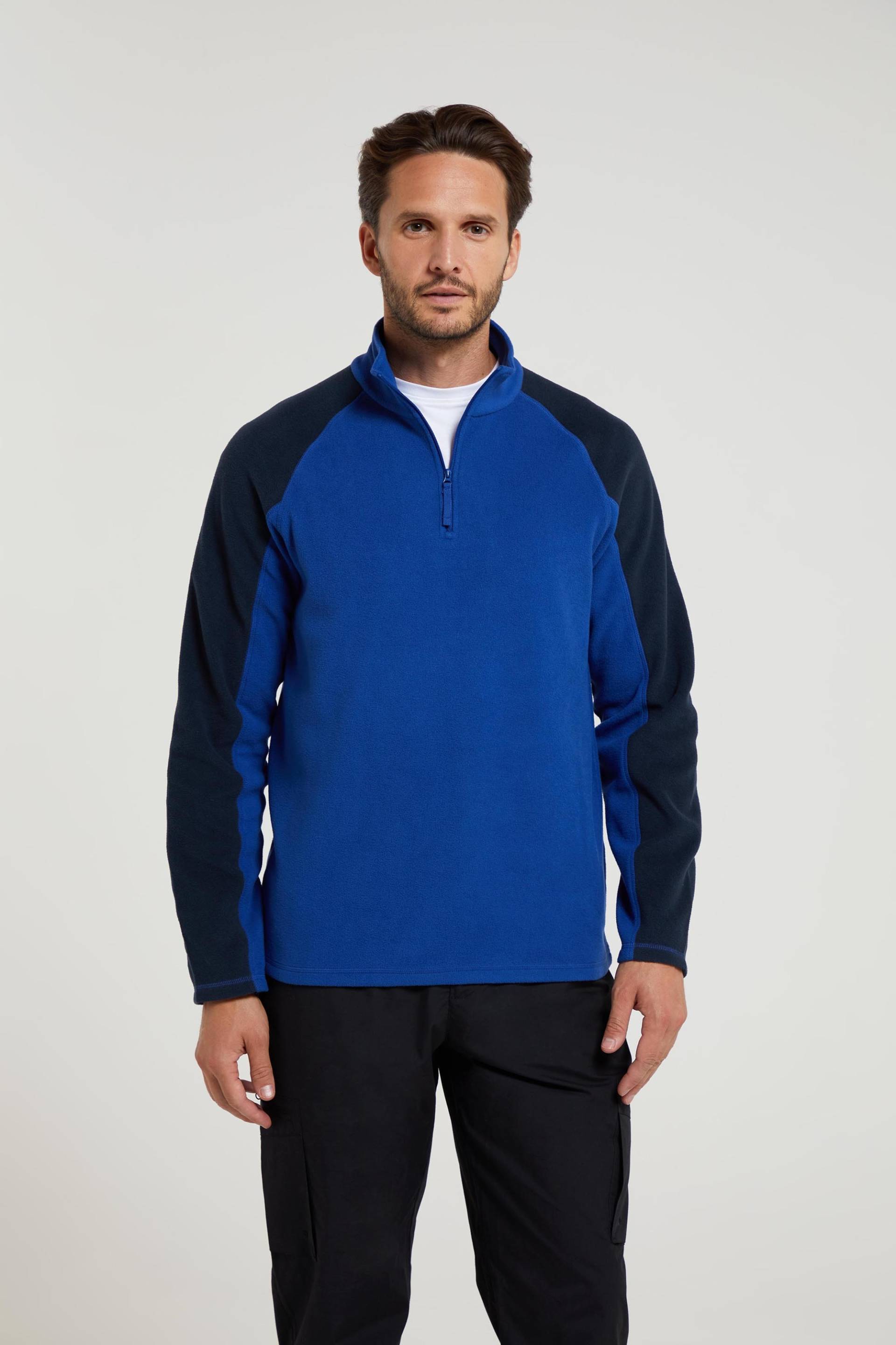 Ashbourne II Herren Fleece mit Reißverschluss - Blau von Mountain Warehouse