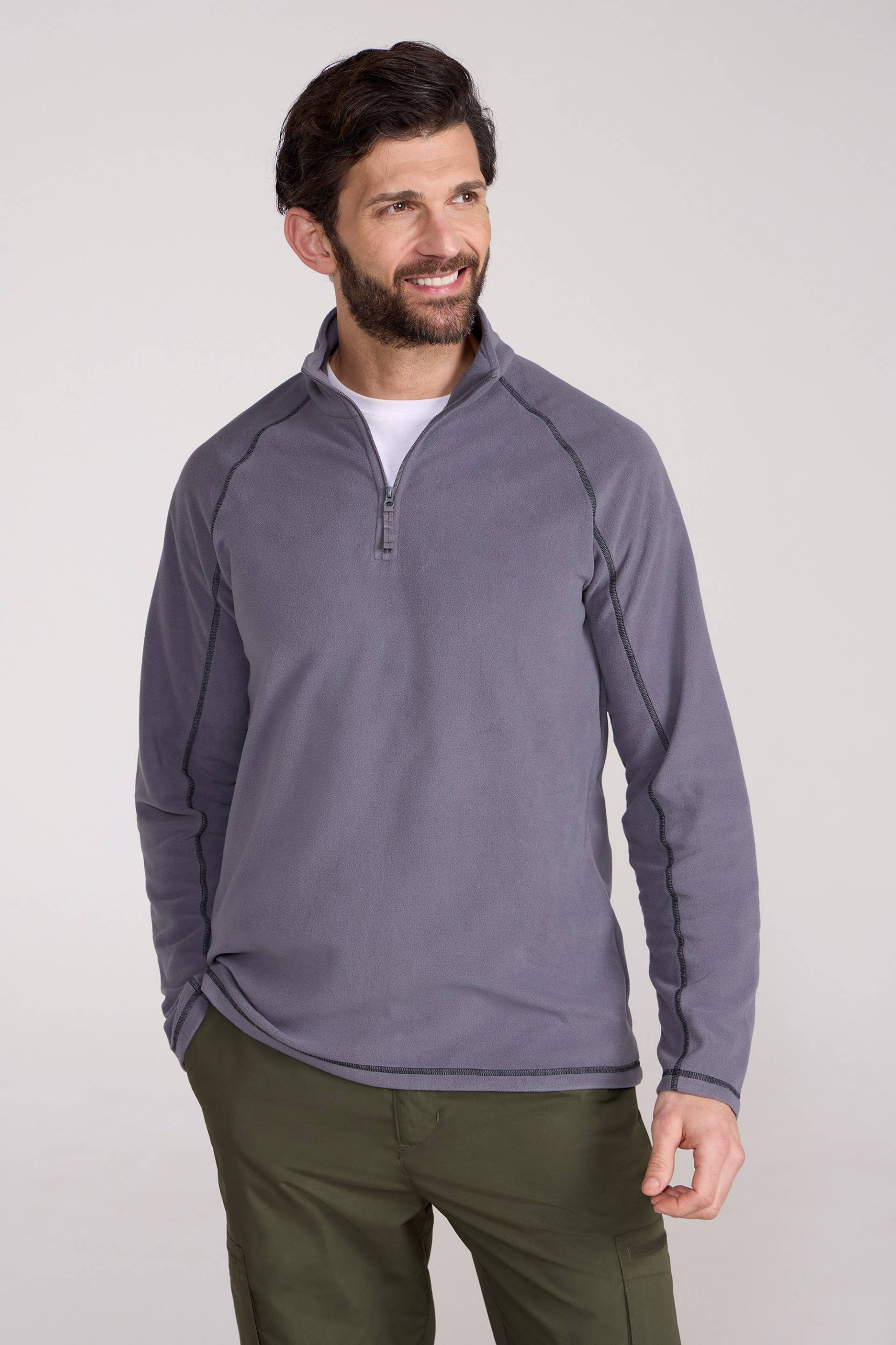 Ashbourne II Herren Fleece mit Reißverschluss - Grau von Mountain Warehouse