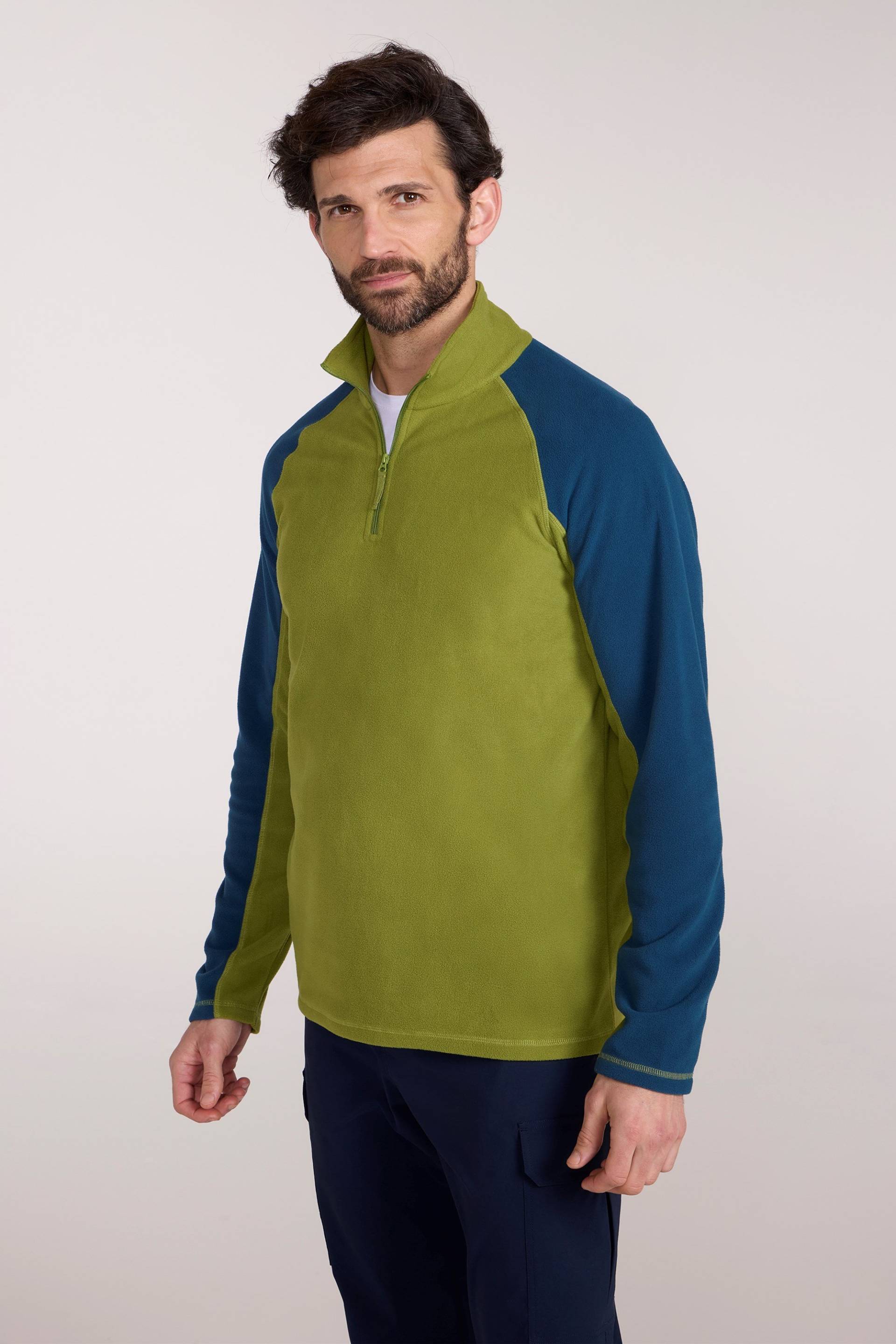 Ashbourne II Herren Fleece mit Reißverschluss - Grün von Mountain Warehouse