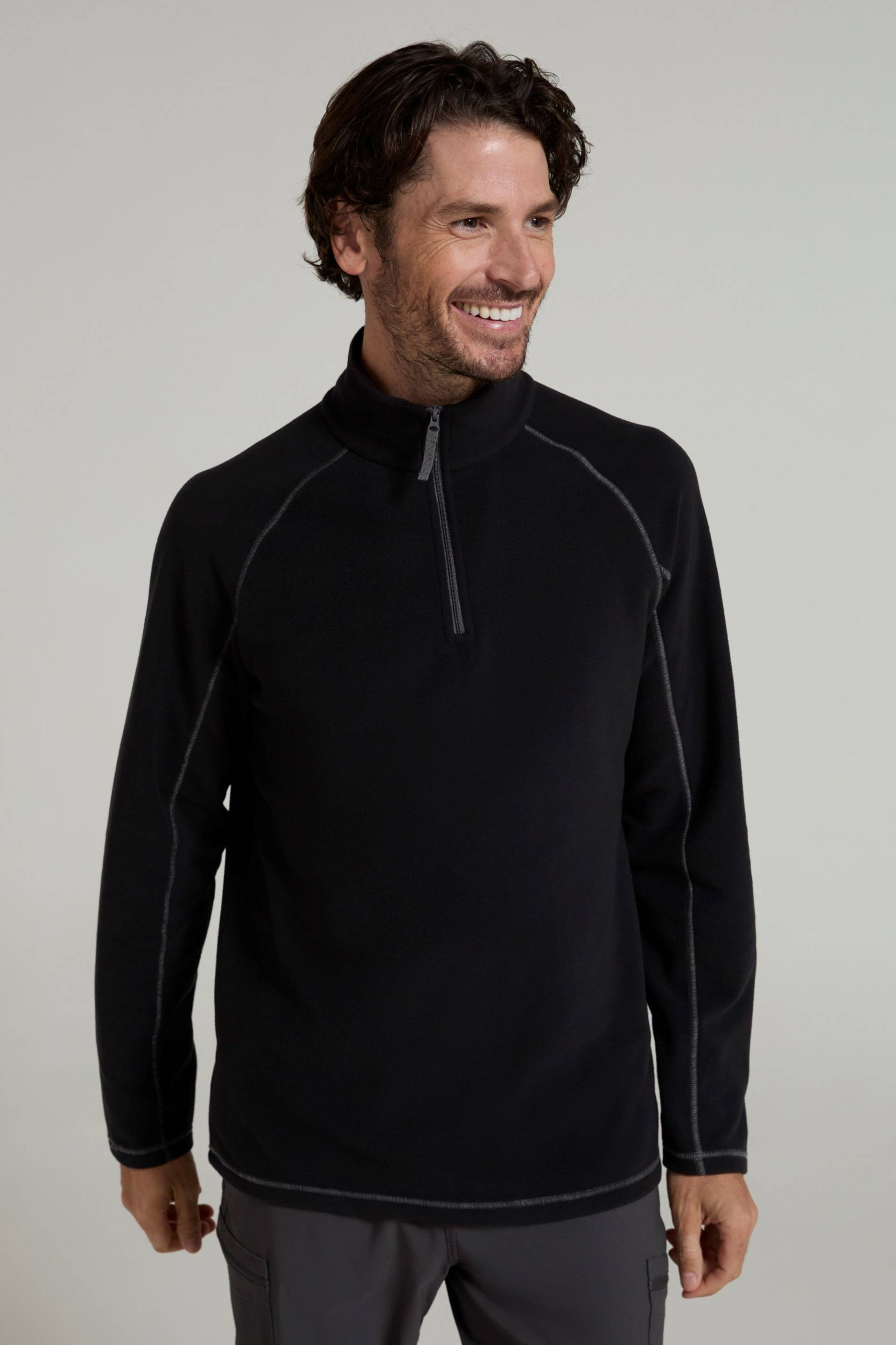 Ashbourne II Herren Fleece mit Reißverschluss - Schwarz von Mountain Warehouse