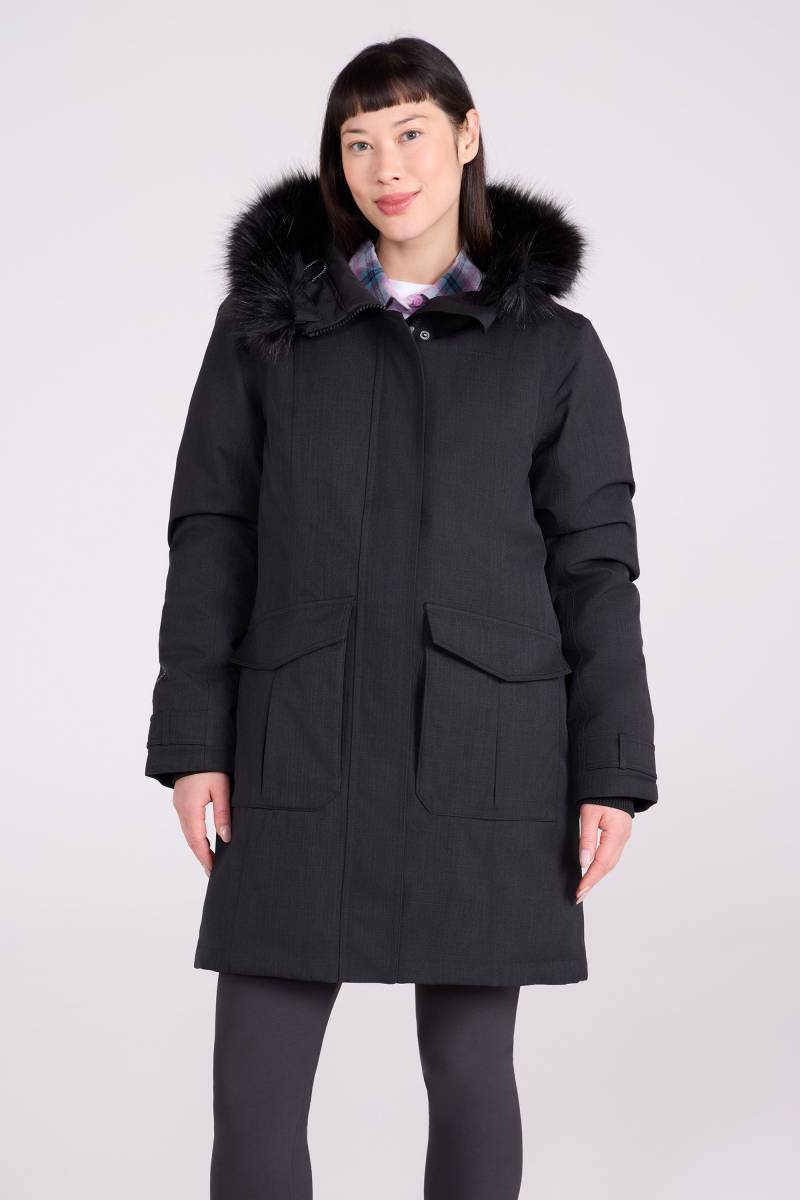 Aurora Extreme Lange Daunenjacke für Damen - Schwarz von Mountain Warehouse