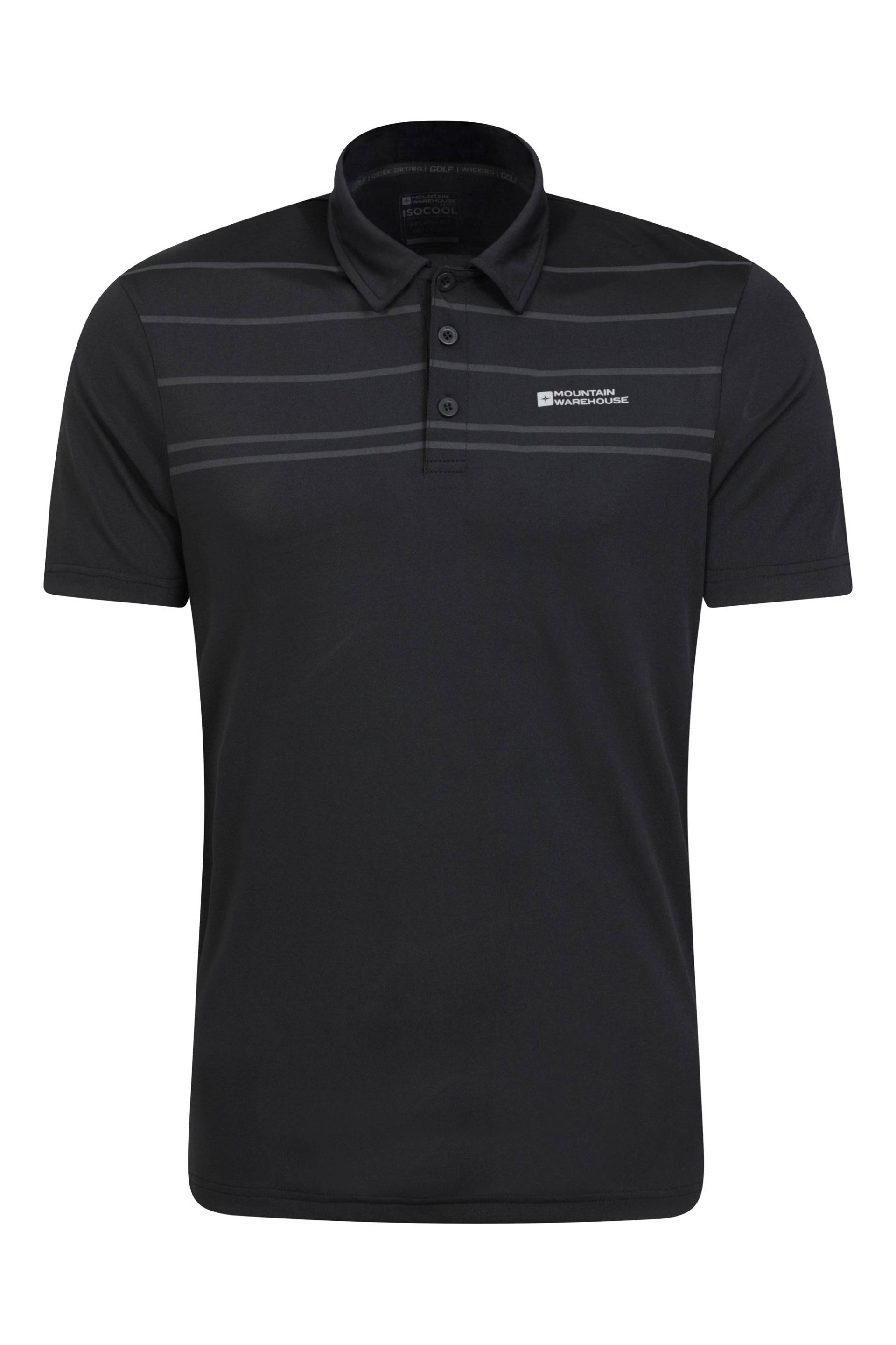 Away IsoCool Herren Polohemd - Schwarz von Mountain Warehouse