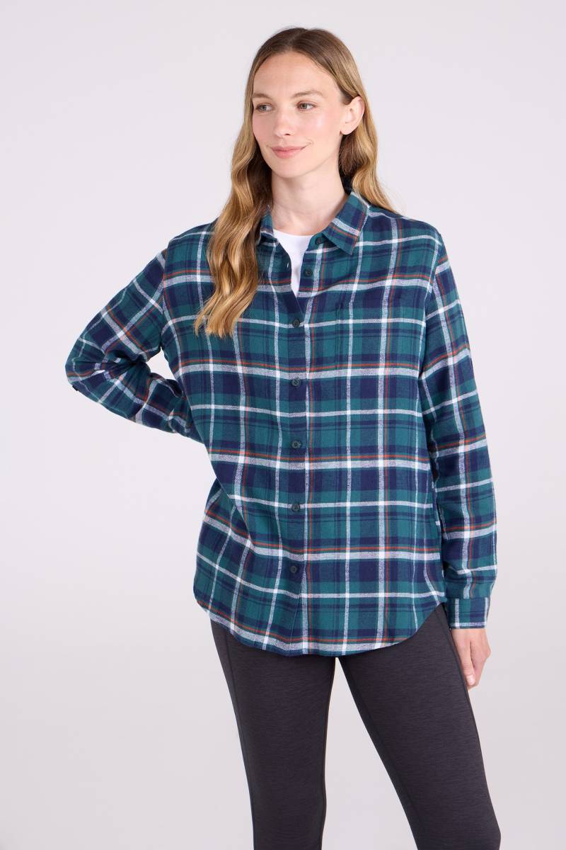 Balsam Damen Aufgerautes Flanellhemd - Aquamarin von Mountain Warehouse