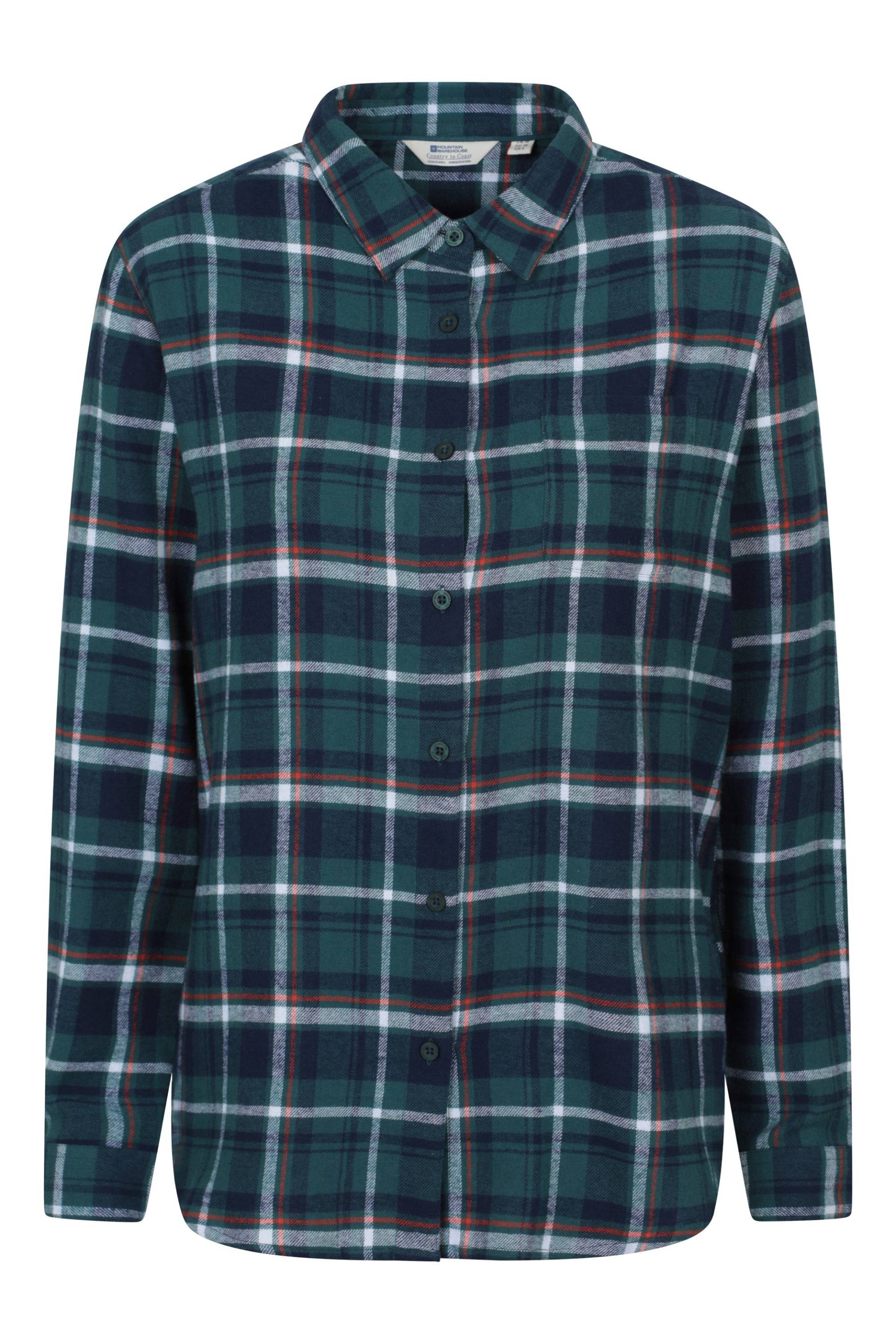 Balsam Langes Damen-Flanellhemd - Aquamarin von Mountain Warehouse
