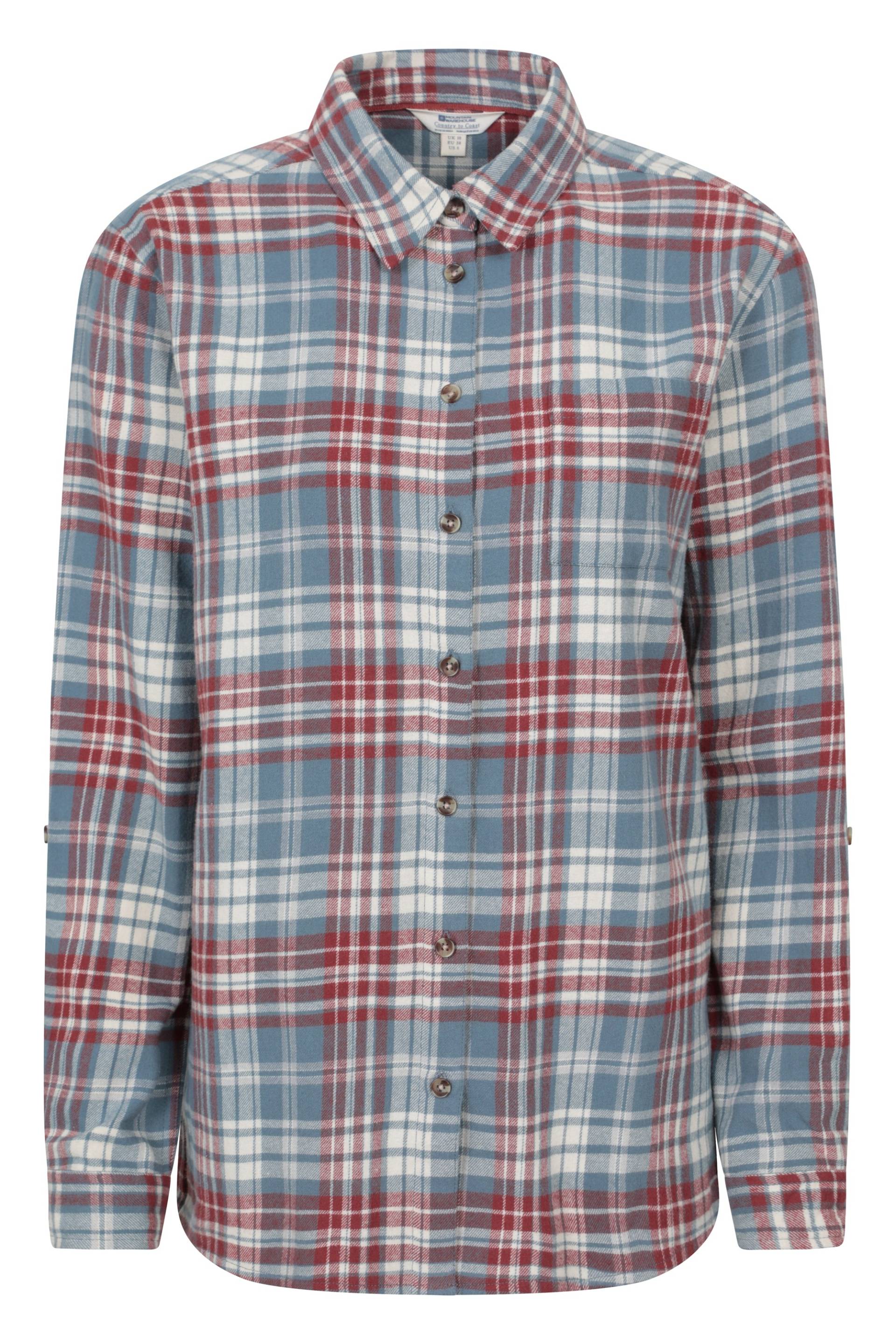 Balsam Langes Damen-Flanellhemd - Blau Balsam Langes Damen-Flanellhemd - Blau von Mountain Warehouse