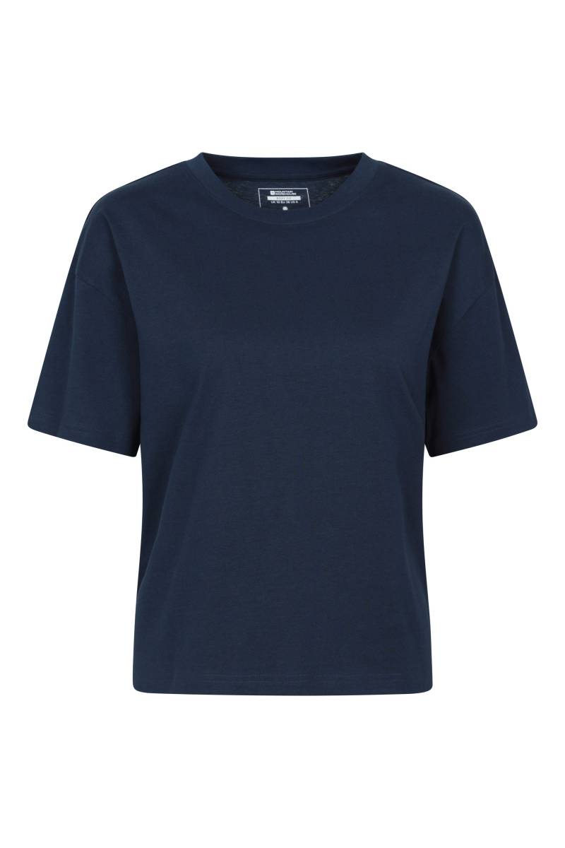 Basic Damen Boxy-Fit T-Shirt - Marineblau von Mountain Warehouse