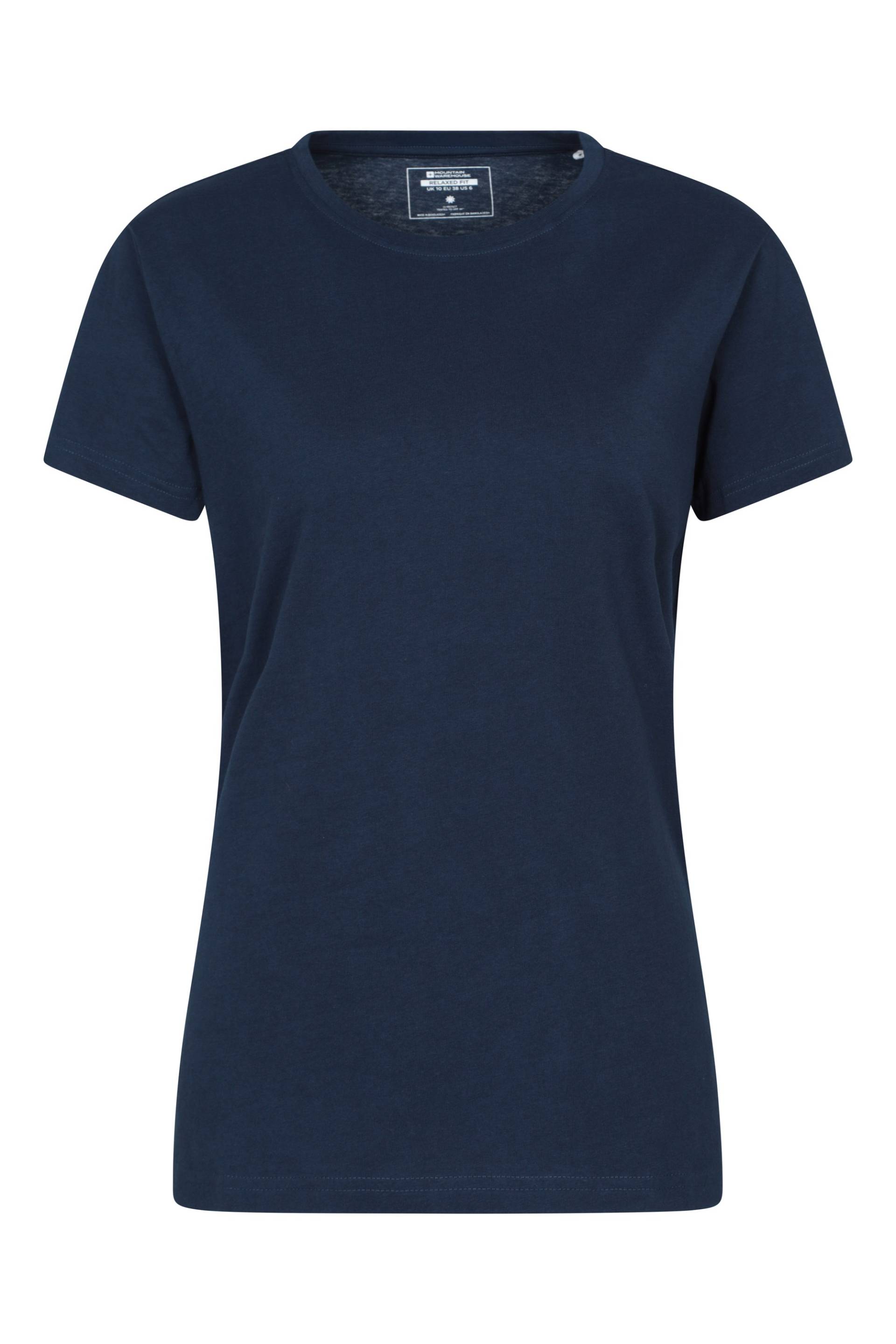 Basic T-Shirt für Damen Lässige Passform - Marineblau von Mountain Warehouse
