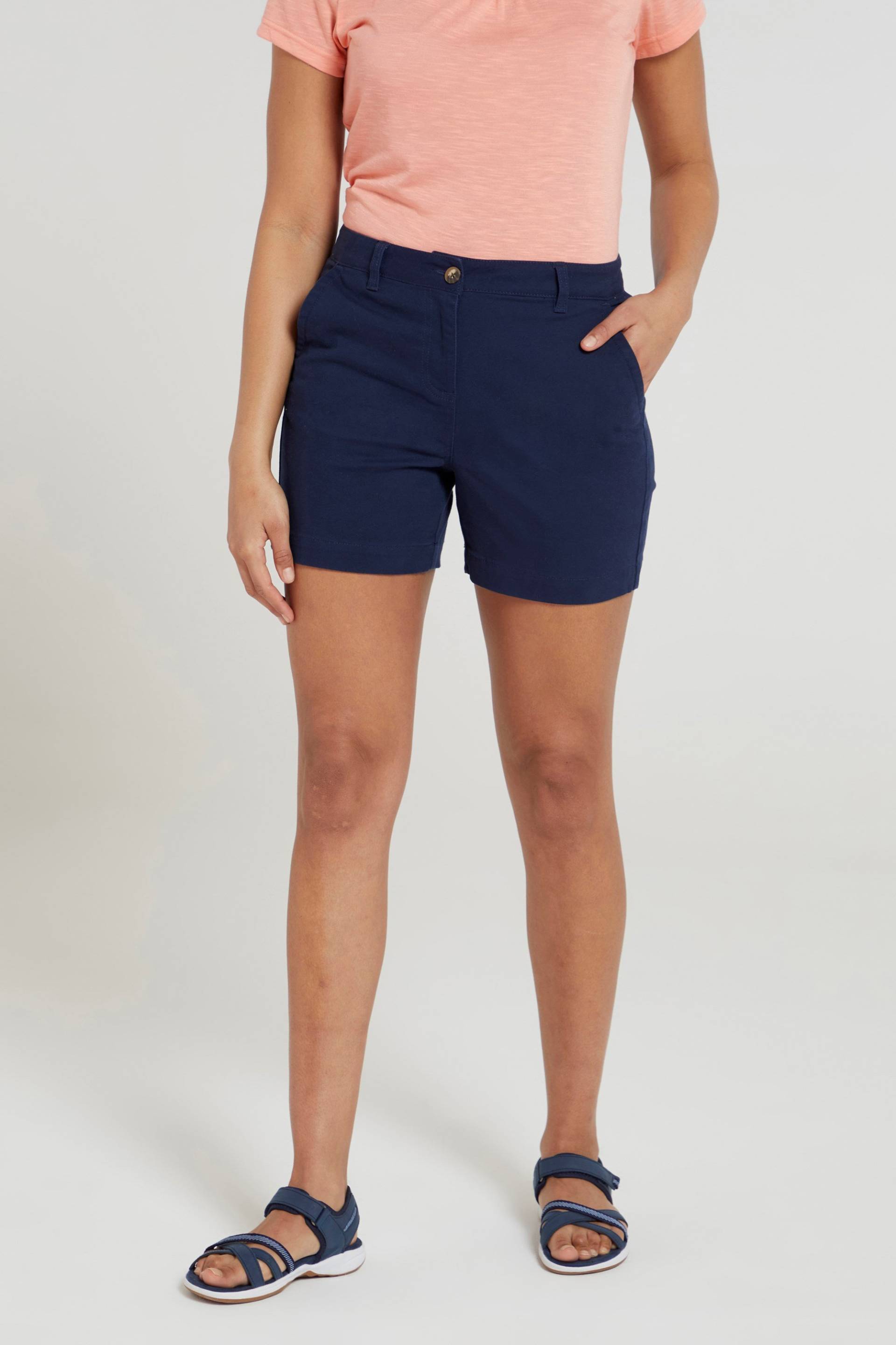 Bay Bio-Baumwoll Damen Chino-Shorts - Marineblau von Mountain Warehouse