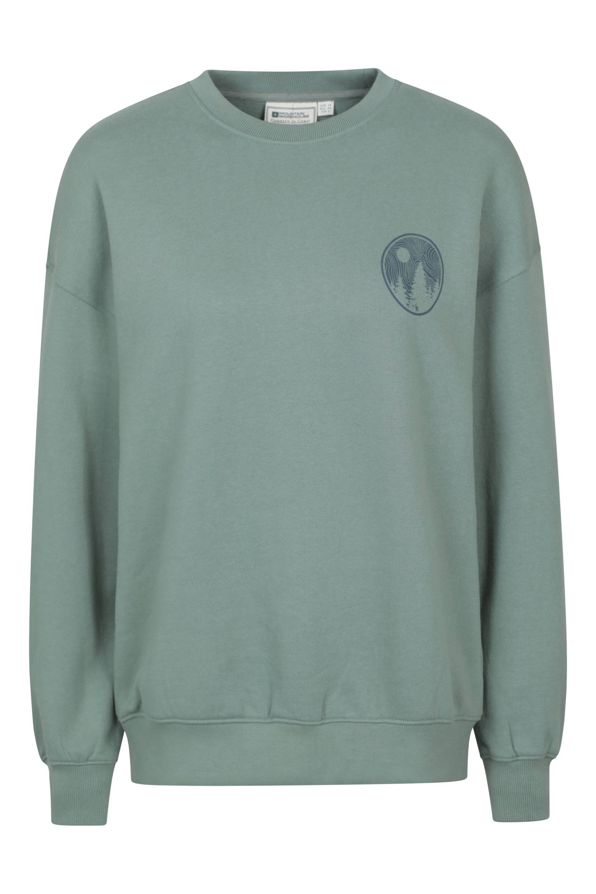 Bedrucktes Damen Sweatshirt - Khaki Bedrucktes Damen Sweatshirt - Khaki von Mountain Warehouse