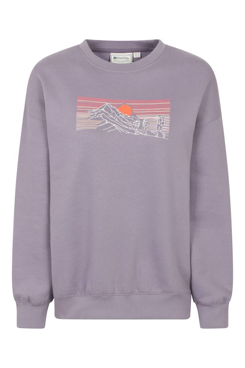 Bedrucktes Damen Sweatshirt - Violett von Mountain Warehouse
