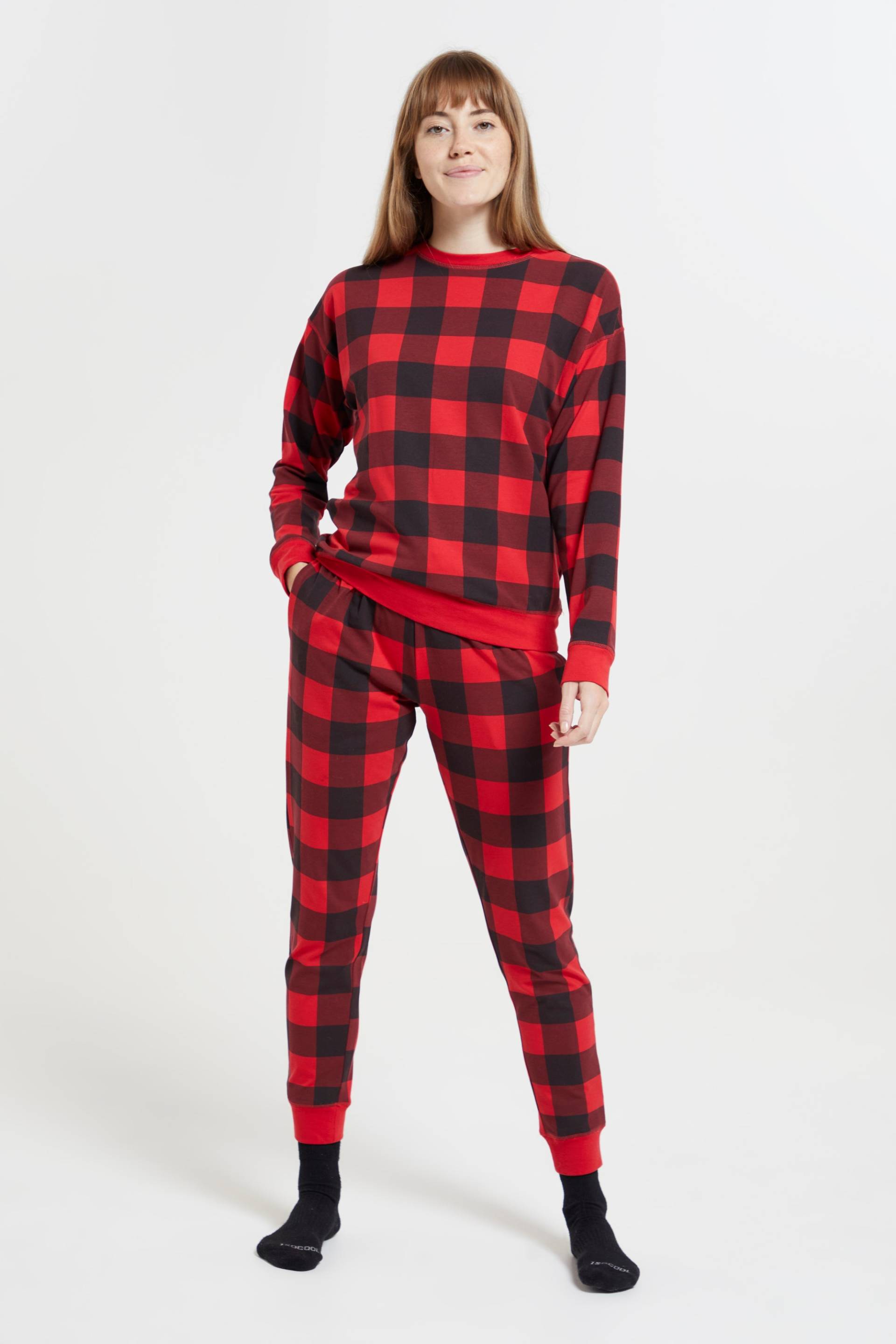 Bedrucktes Pyjama-Set für Damen - Rot von Mountain Warehouse