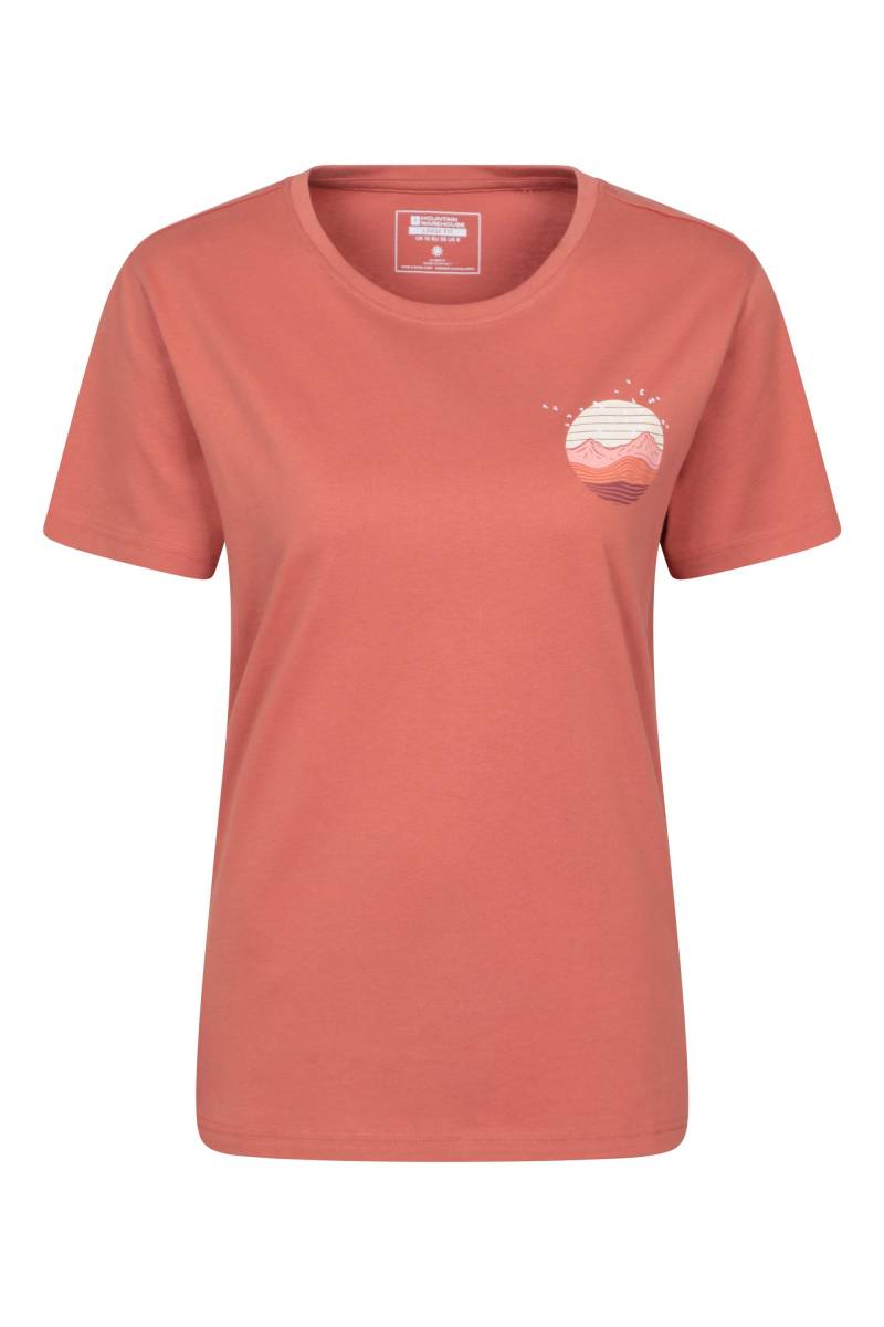 Bedrucktes Wms Mountain Bird T-Shirt in lockerer Passform - Orange von Mountain Warehouse