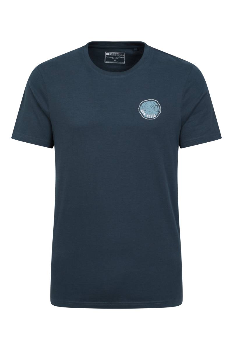 Ben Nevis Tree Herren T-Shirt - Dark Blau von Mountain Warehouse