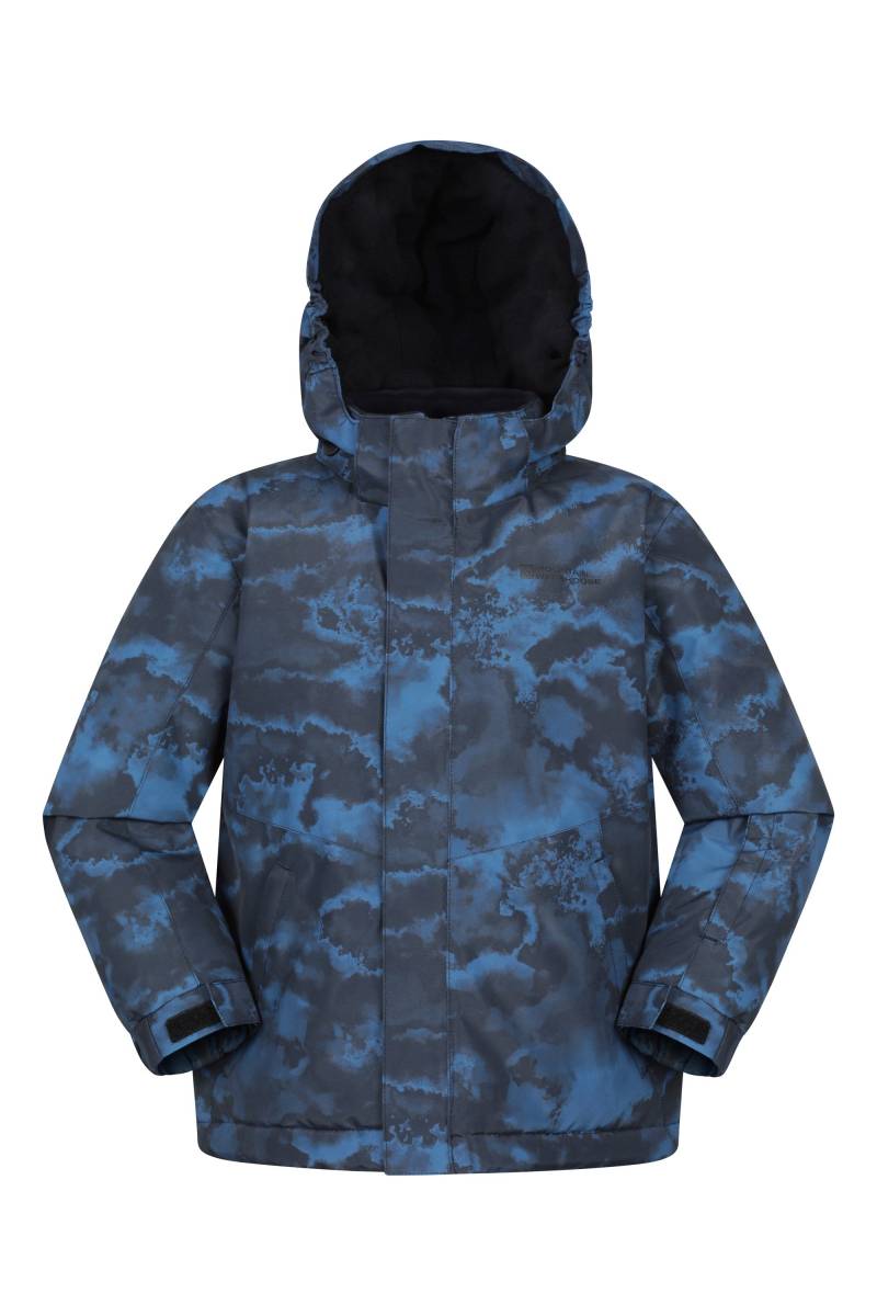 Berg Gemusterte Schneejacke für Kinder - Dark Blau von Mountain Warehouse