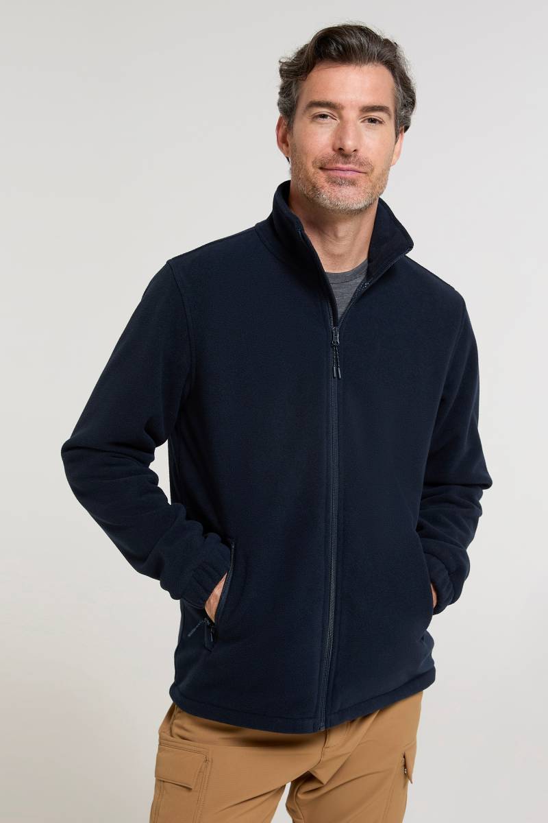 Bernard II Winddichte Herren-Fleecejacke - Marineblau von Mountain Warehouse