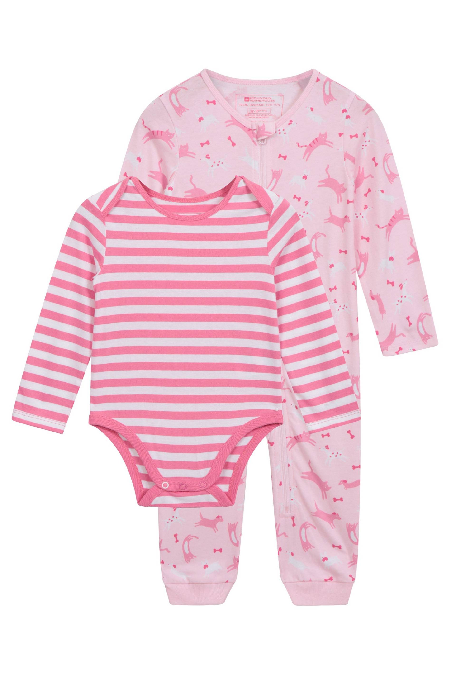 Bio-Body-Set für Babys - Rosa von Mountain Warehouse