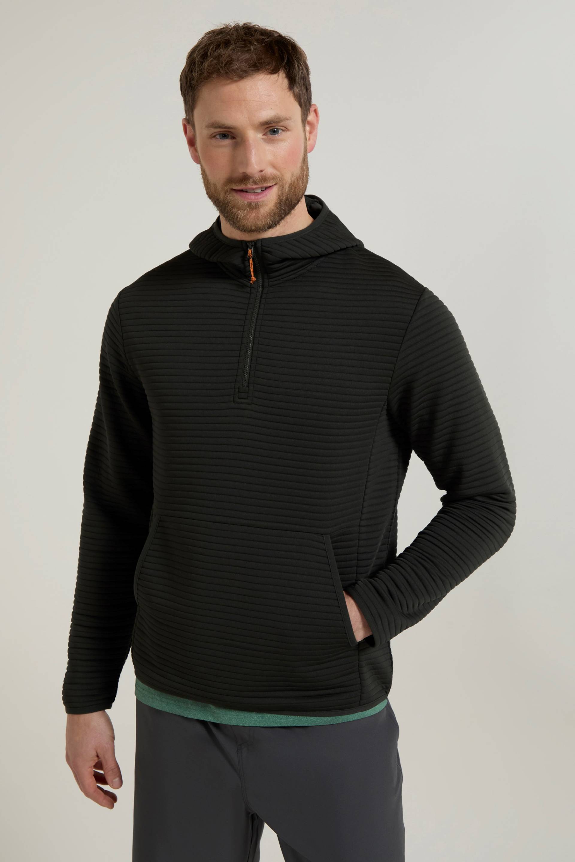 Birch Herren Fleece-Kapuzenpullover - Grau von Mountain Warehouse