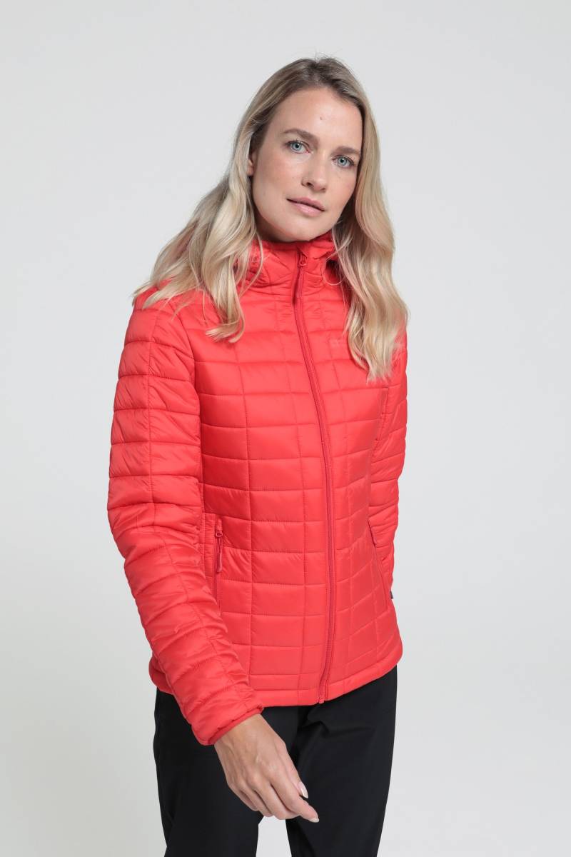 Bolt gefütterte Steppjacke für Damen - Rot von Mountain Warehouse