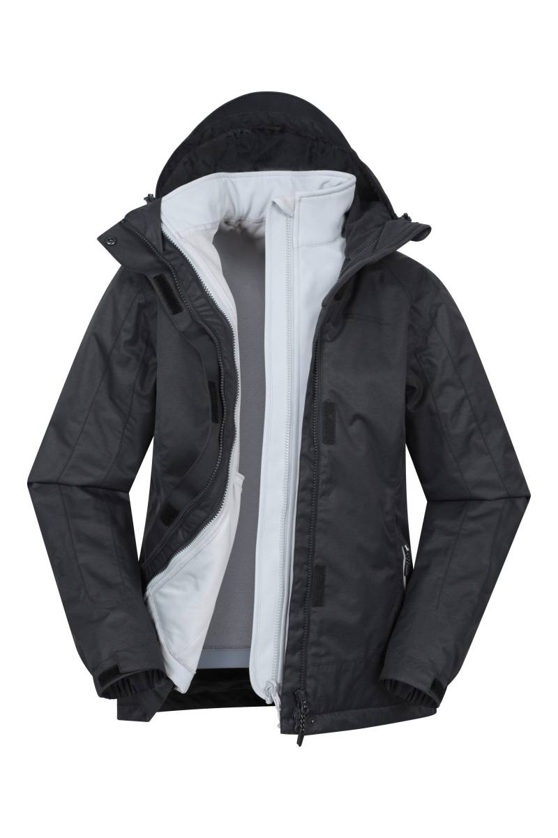 Bracken Melange Extreme 3-in-1 Damenjacke - Schwarz von Mountain Warehouse