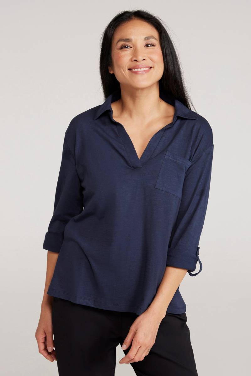 Brae Damenpolo mit Bequemer Passform - Marineblau von Mountain Warehouse