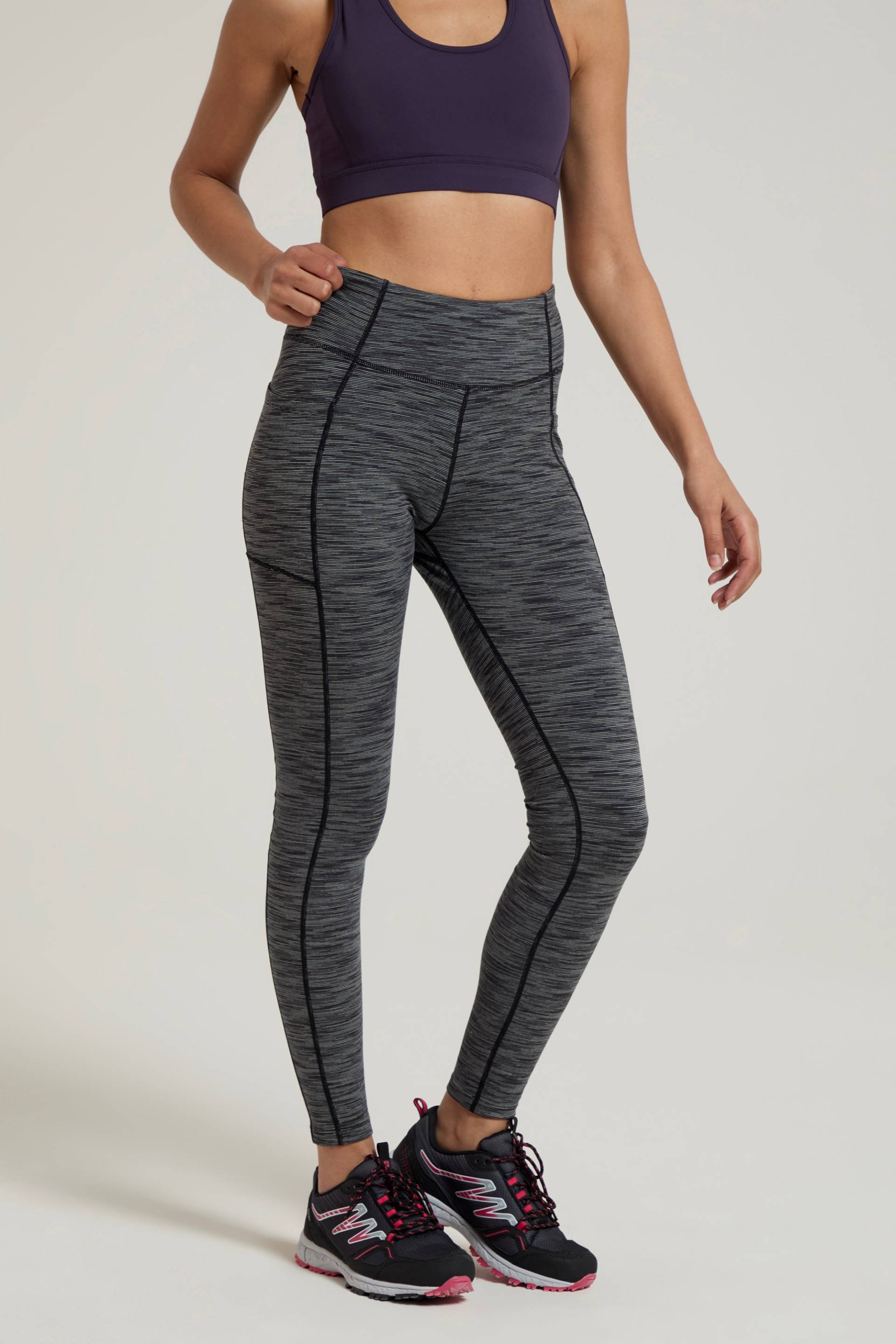 Breathe & Balance High-Waist Damen-Leggings - Schwarz von Mountain Warehouse