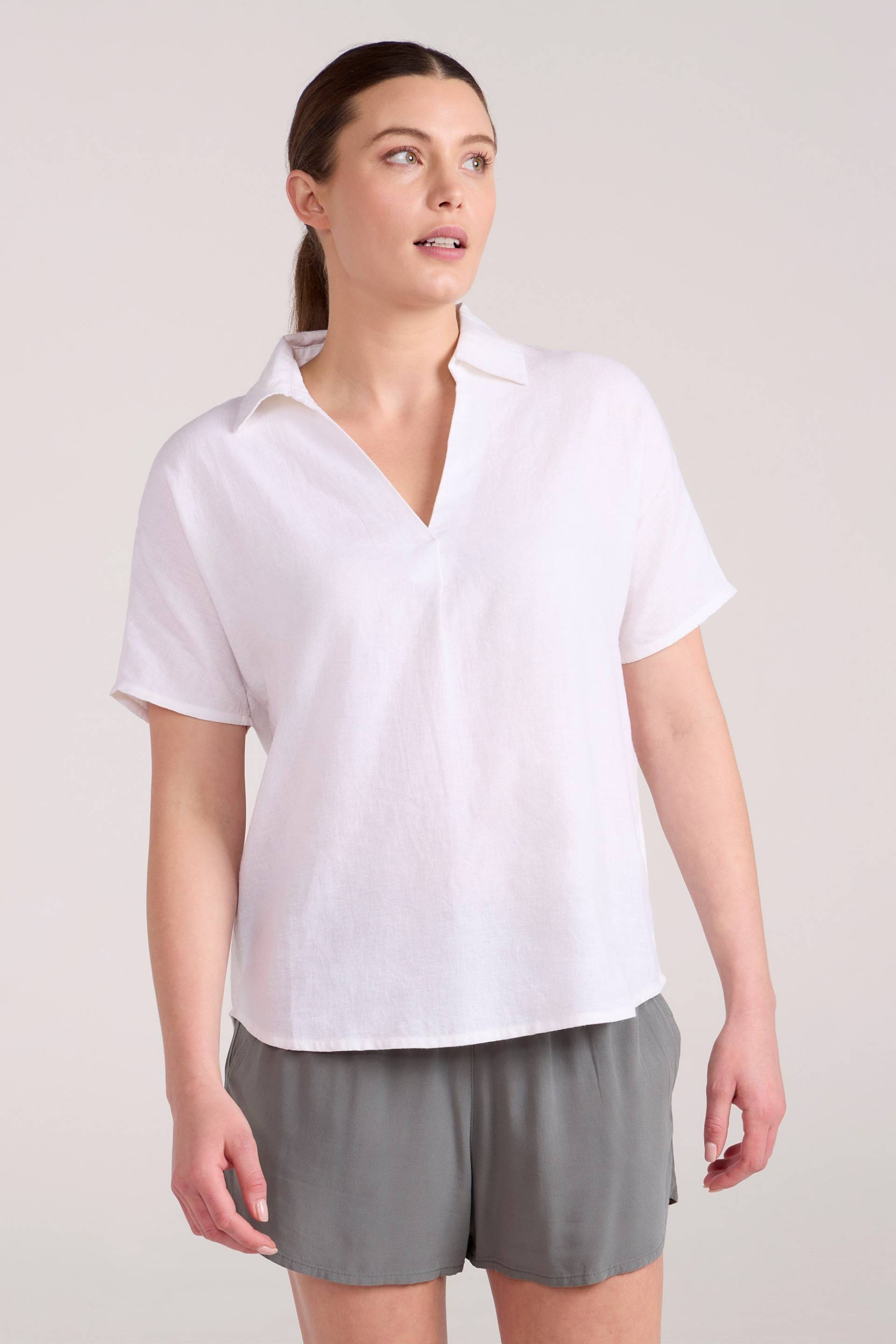 Breeze II Damen Leinenbluse - Weiss Breeze II Damen Leinenbluse - Weiss von Mountain Warehouse