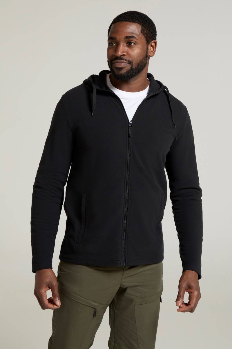 Camber II Herren Kapuzenpulli mit durchgehendem Reißverschluss - Schwarz von Mountain Warehouse