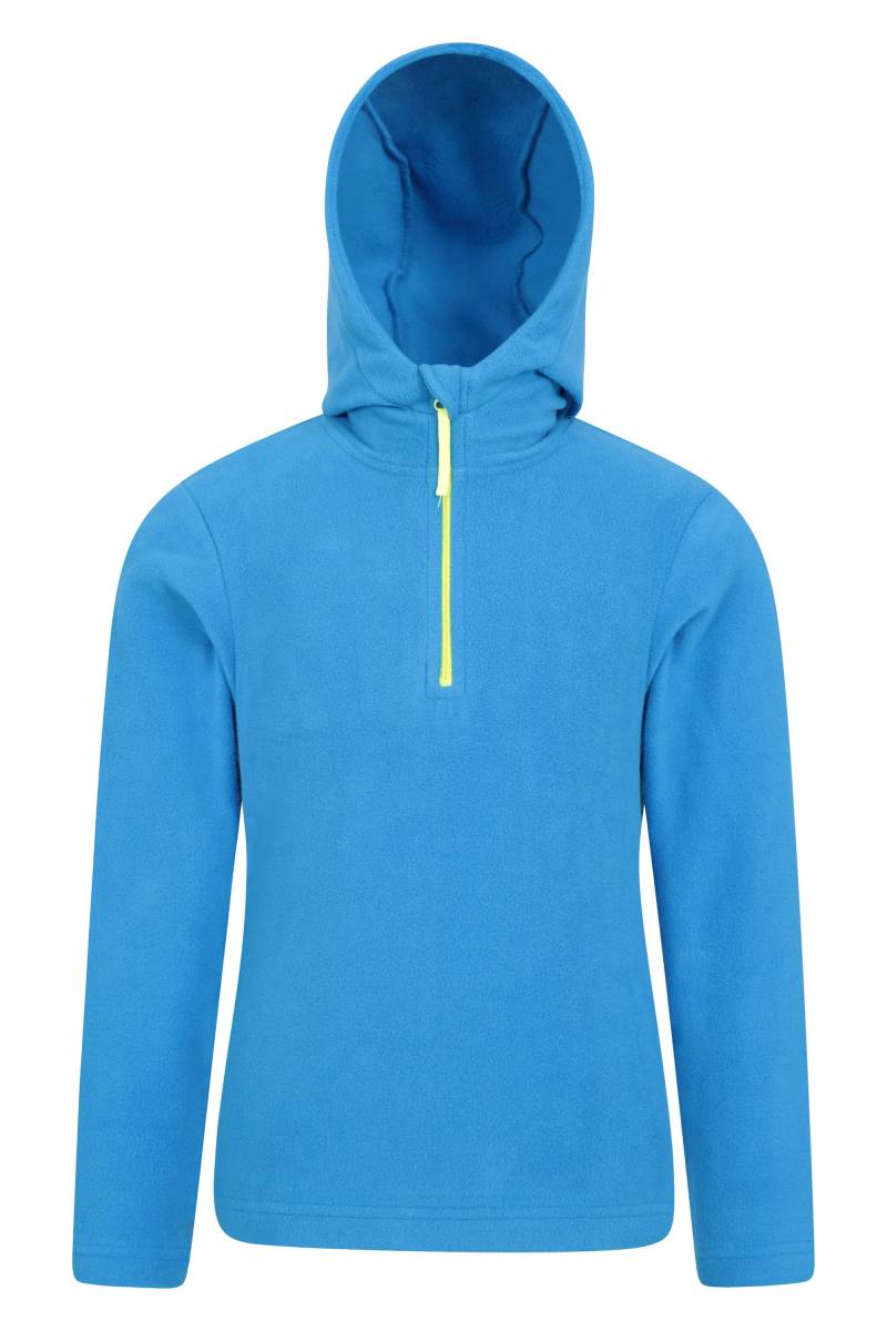 Camber II Kinder Microfleece Hoodie - Blau von Mountain Warehouse