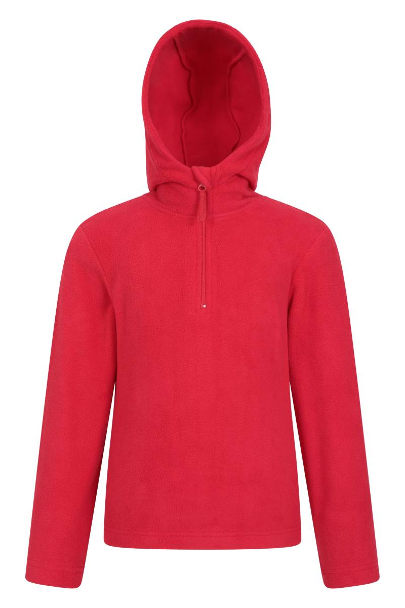 Camber II Kinder Microfleece Hoodie - Dunkel Rot von Mountain Warehouse