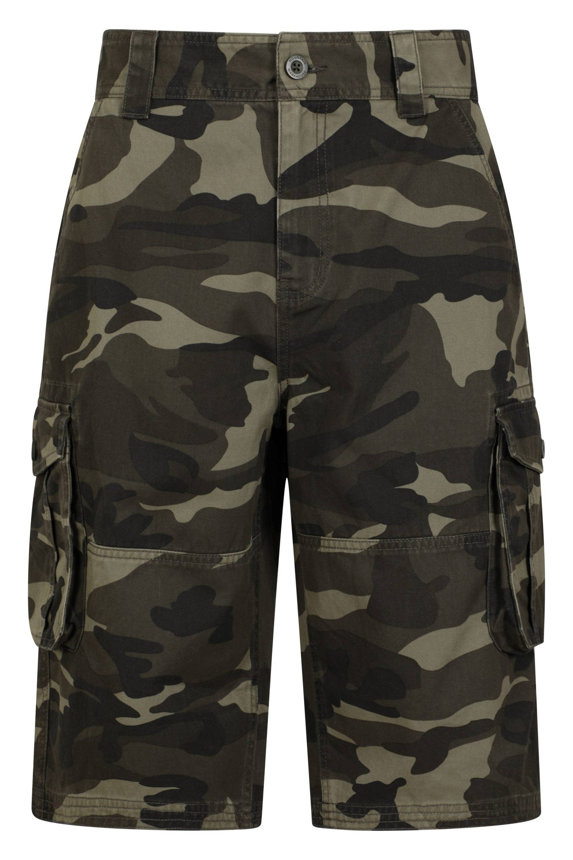 Camouflage Herren Cargo-Shorts - Khaki von Mountain Warehouse