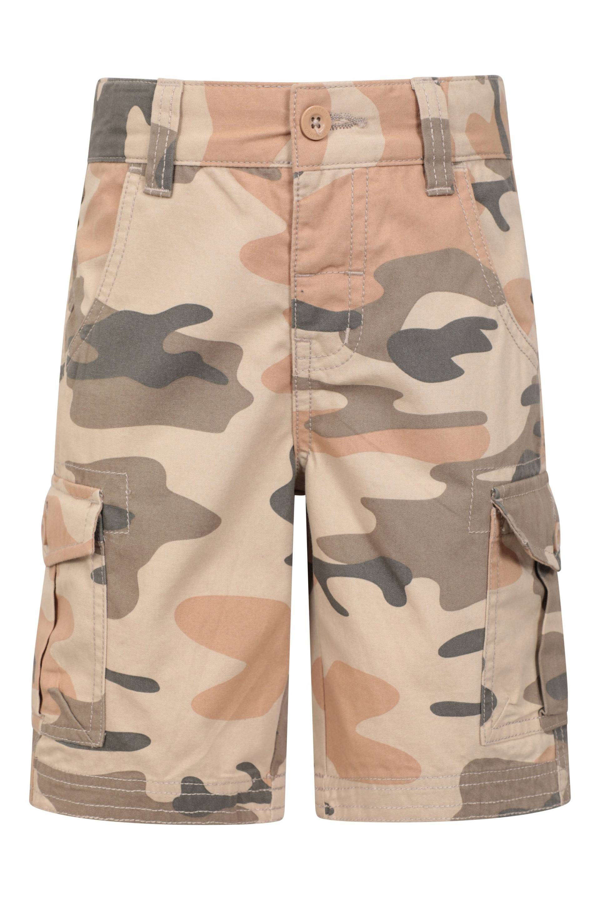 Camouflage Kinder Cargo-Shorts - Grün von Mountain Warehouse