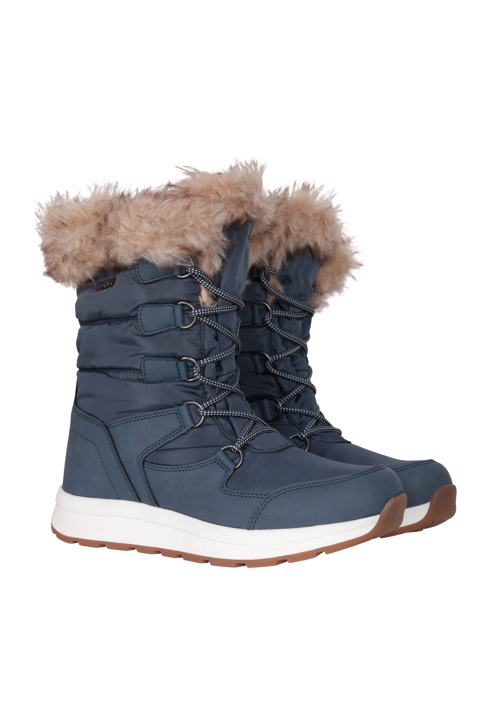 Canmore Wasserdichte Damen Schneestiefel - Marineblau von Mountain Warehouse