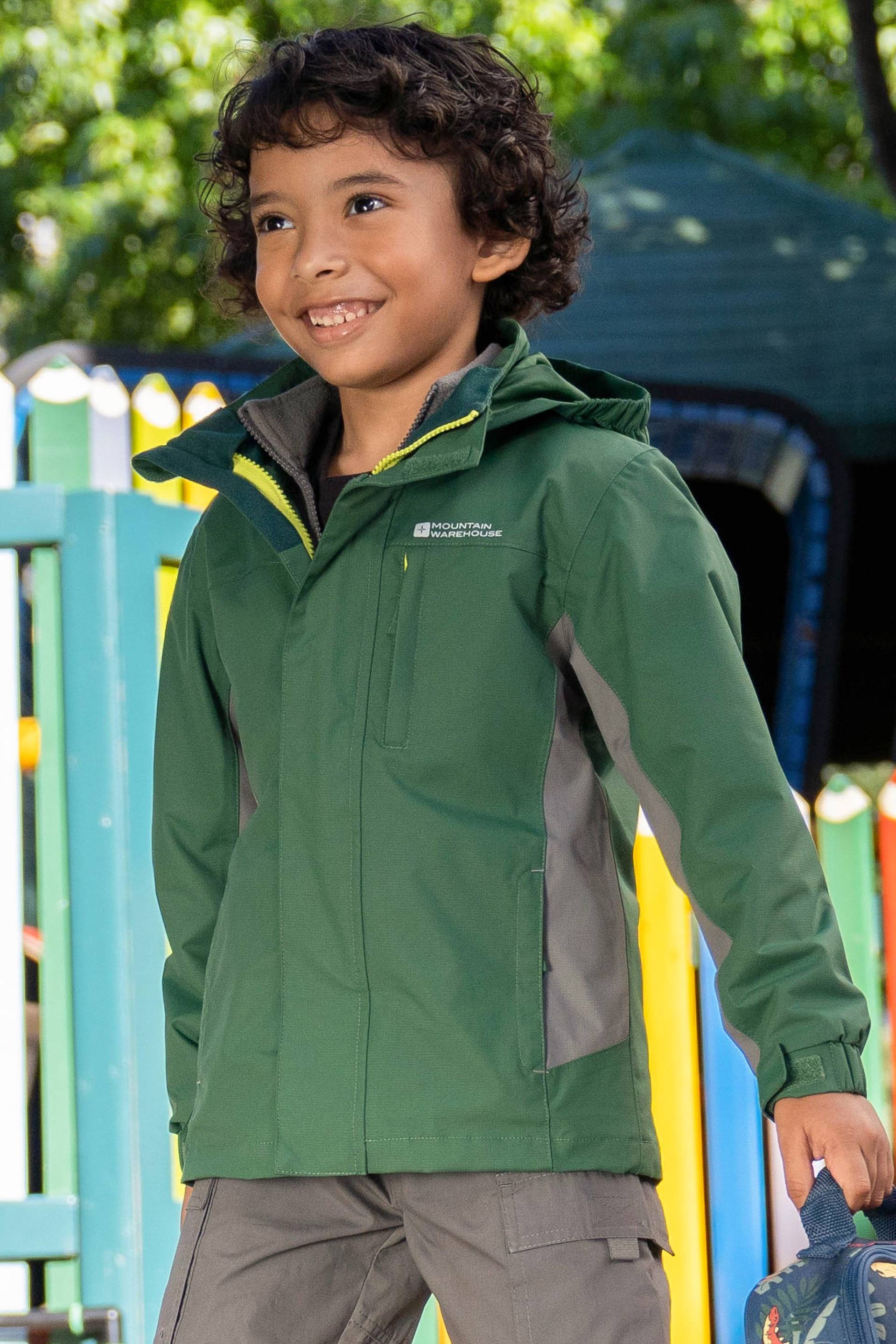 Cannonball Wasserdichte 3 in 1 Kinderjacke - Dunkel-Khaki Cannonball Wasserdichte 3 in 1 Kinderjacke - Dunkel-Khaki von Mountain Warehouse