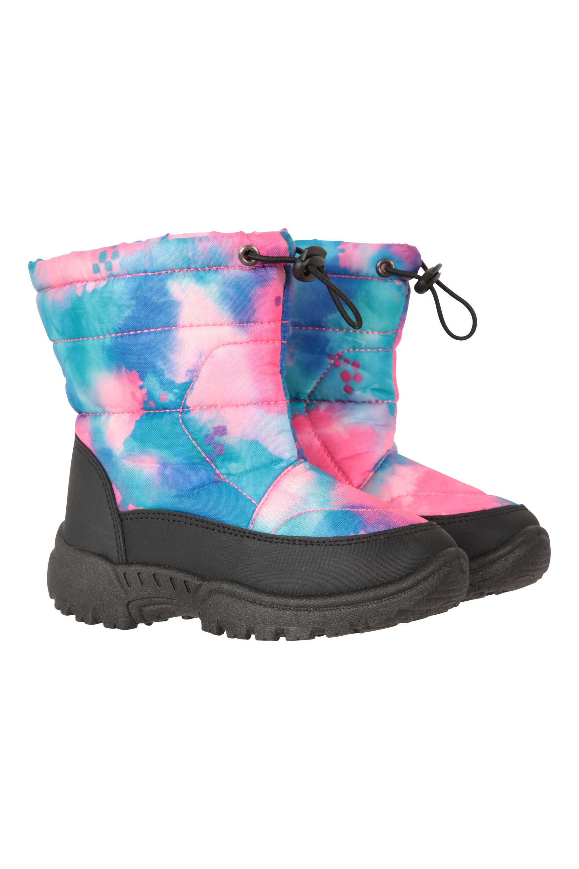 Caribou Bedruckte Schneestiefel für Kleinkinder - Rosa von Mountain Warehouse