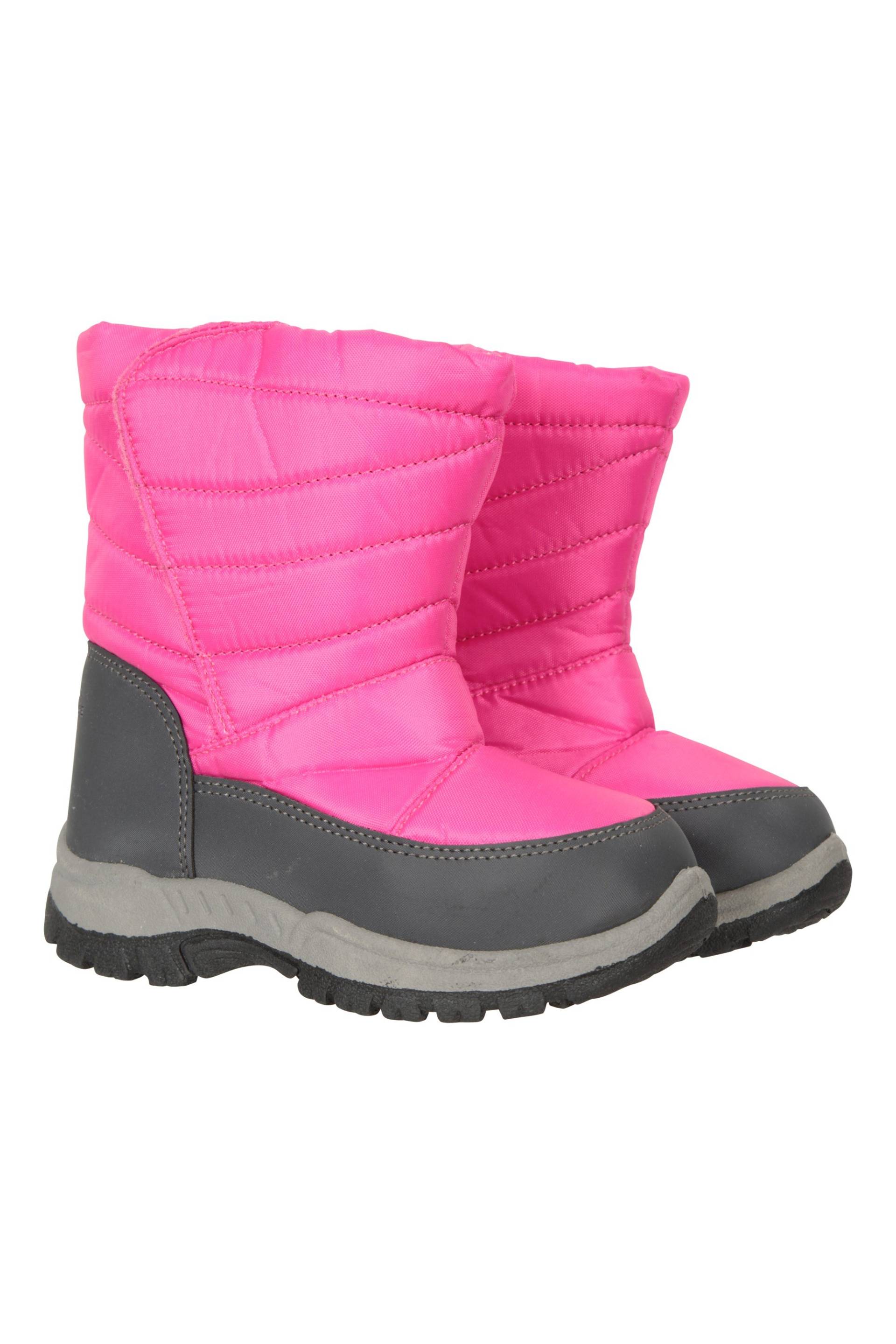 Caribou Junior-Schneestiefel - Intensiv Pink von Mountain Warehouse