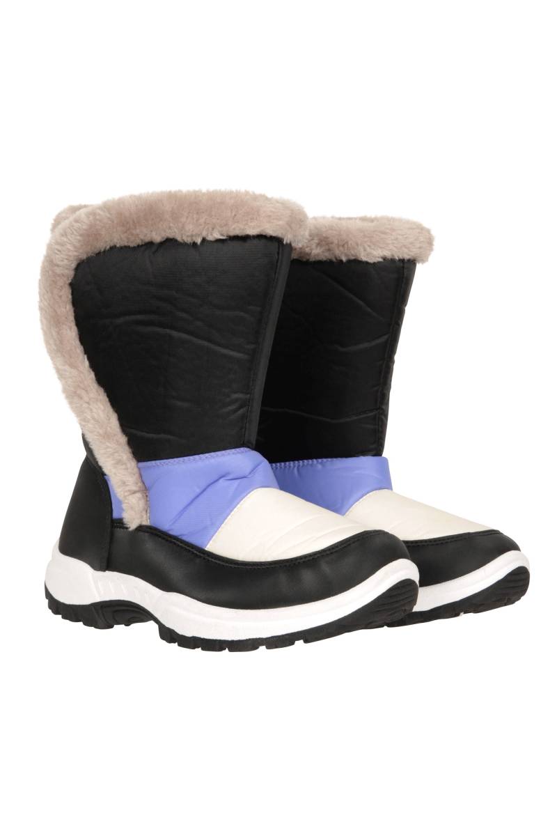 Caribou Kinder-Schneestiefel mit Kunstfell - Hell-Lila von Mountain Warehouse