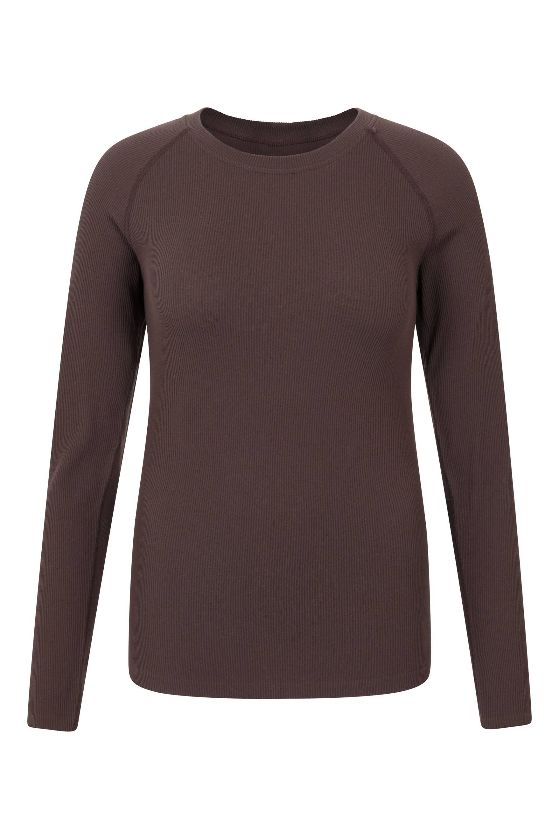 Carmel Nahtlose Gerippte Thermohose für Damen - Braun von Mountain Warehouse