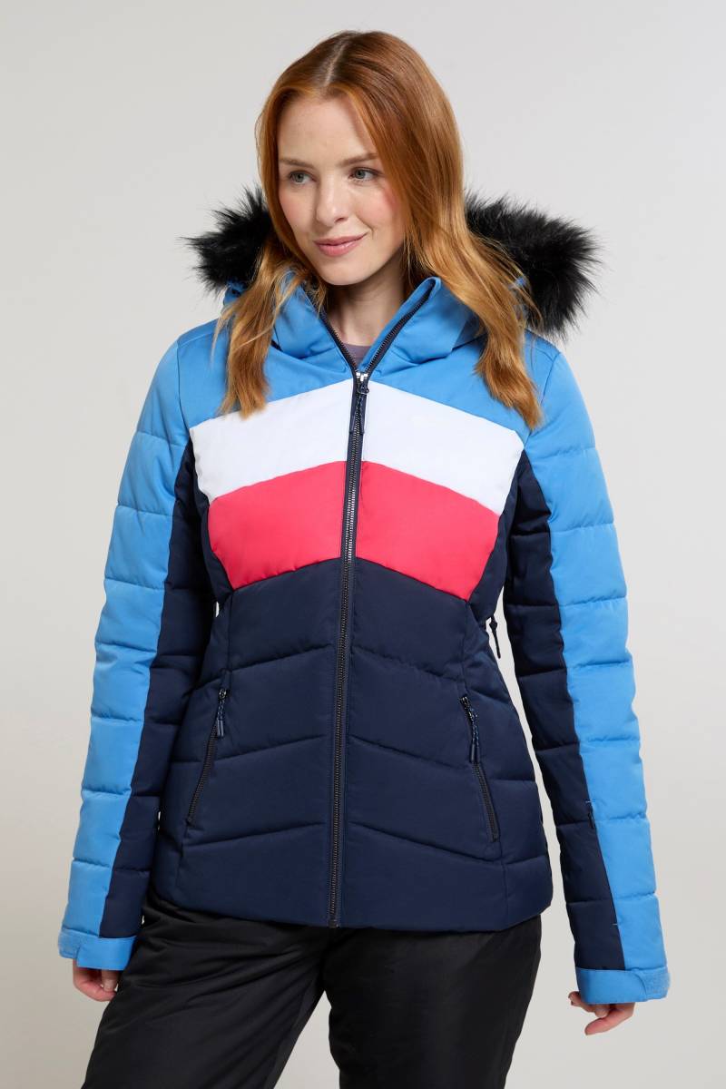 Cascade gepolsterte Skijacke für Damen - Blau von Mountain Warehouse